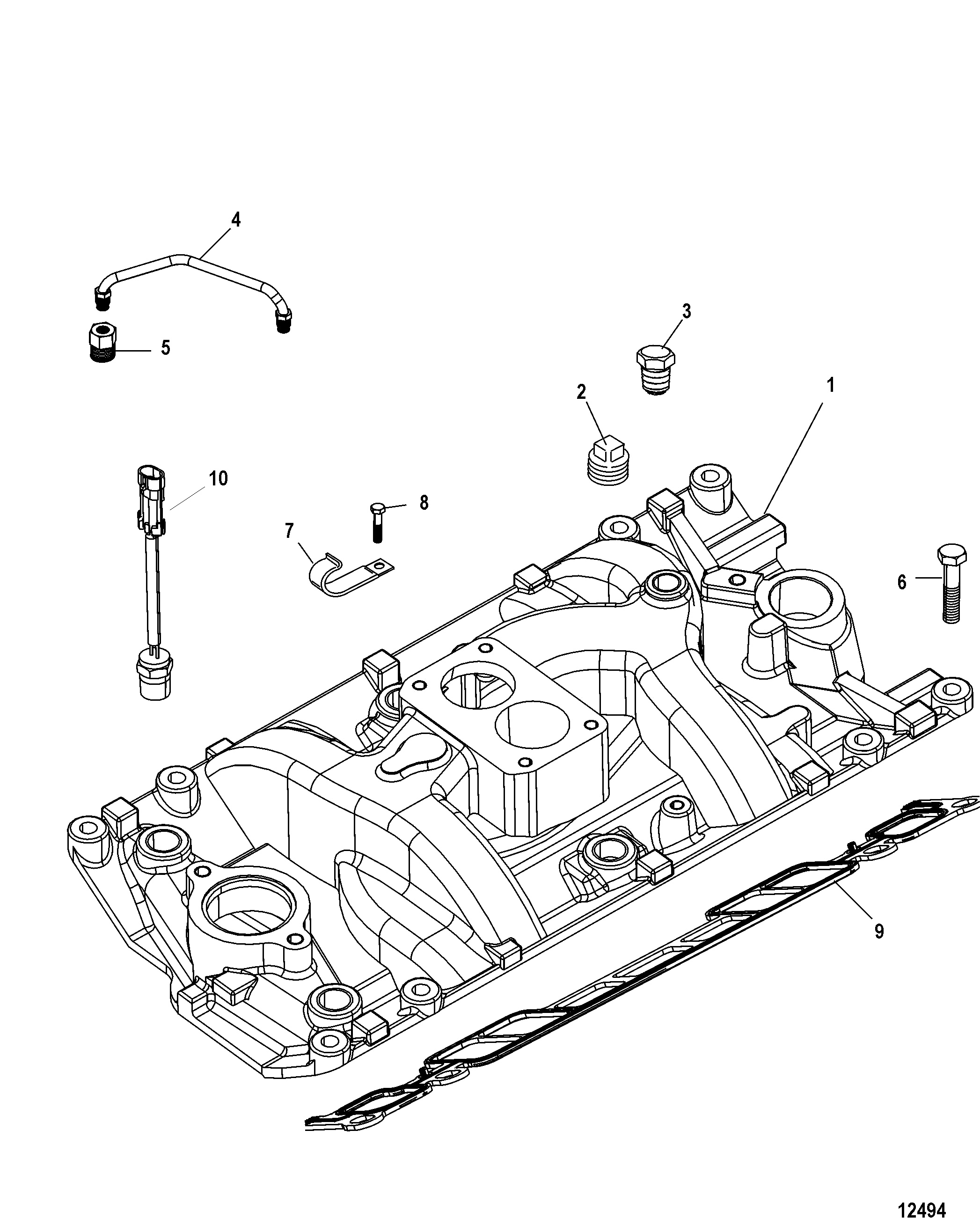 Intake Manifold, 2 Barrel