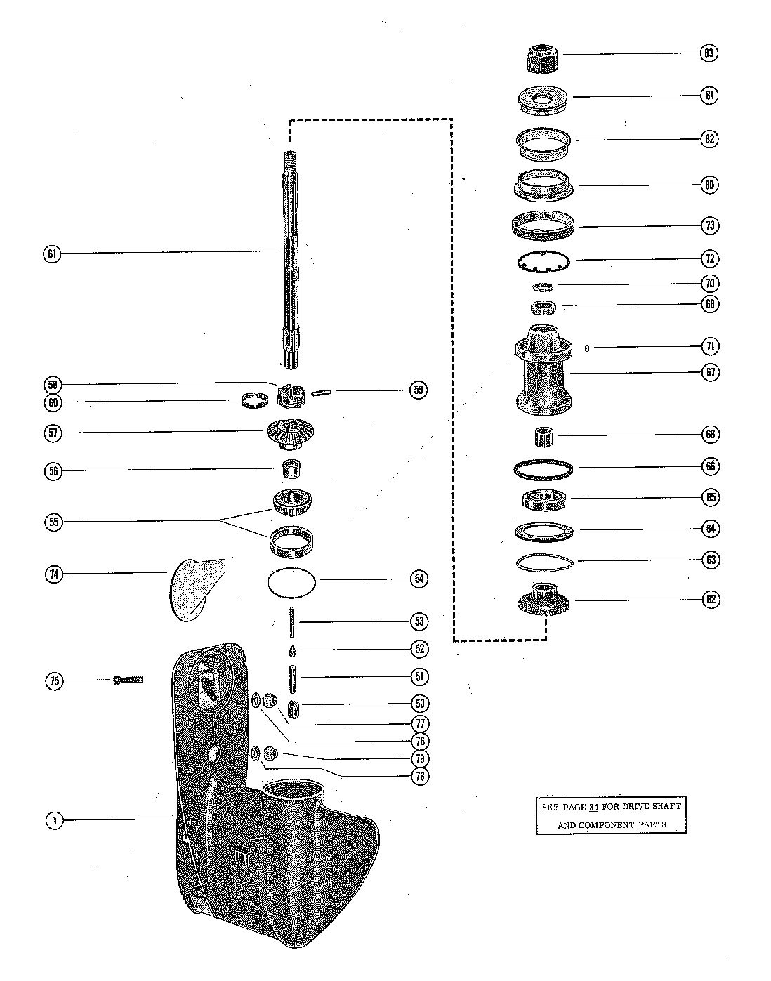 GEAR HOUSING ASSEMBLY, COMPLETE (PAGE 2)