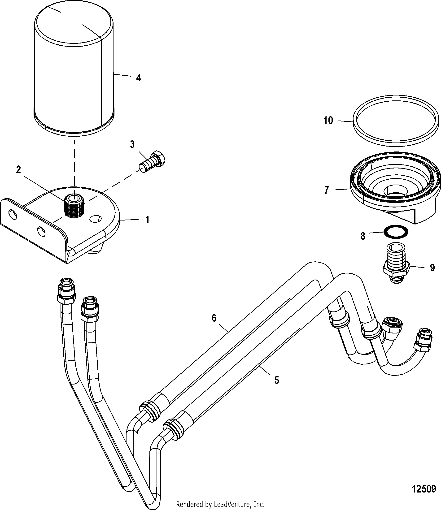 Filtro dell'olio remoto (kit di accessori)