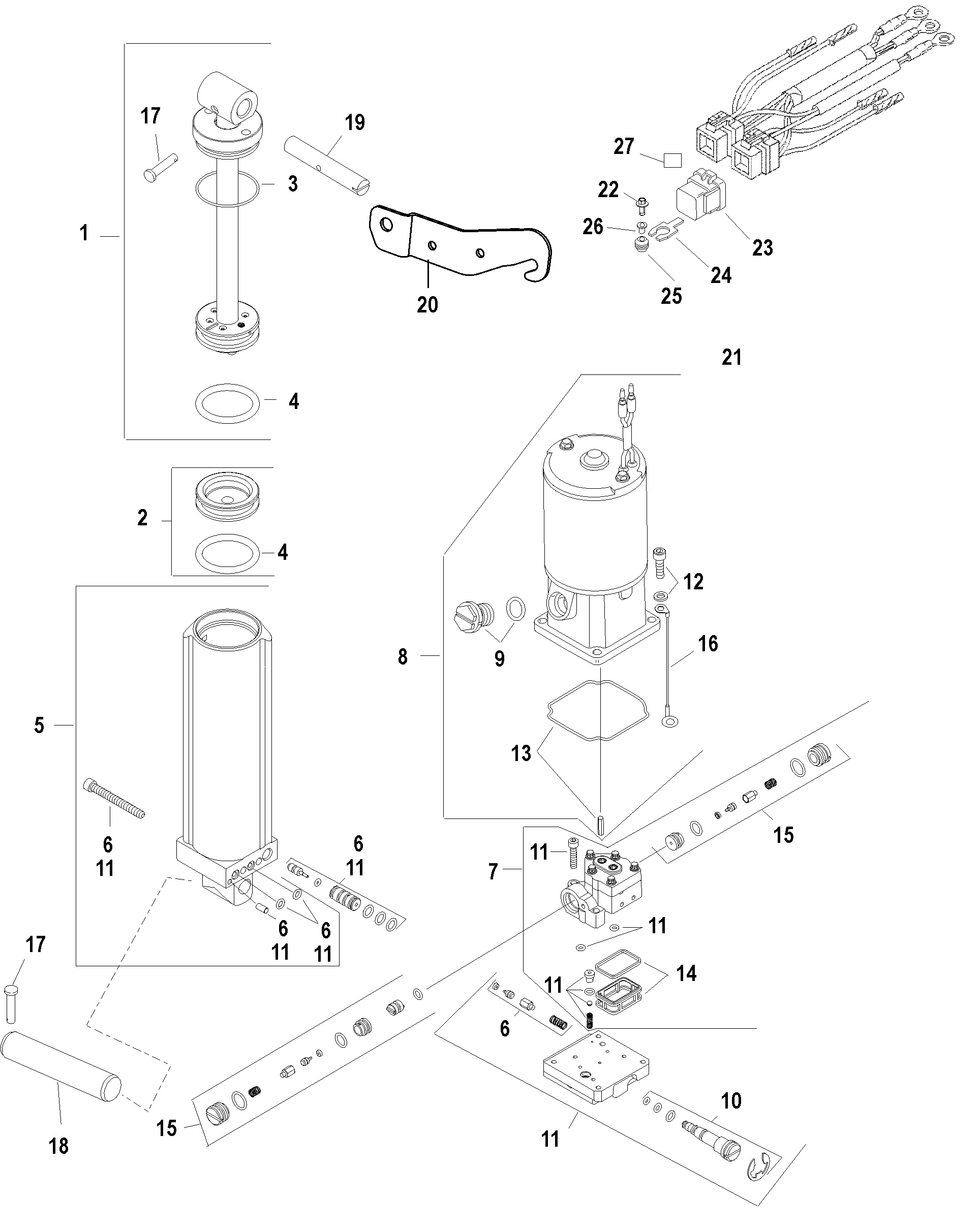Componenti del Power Trim