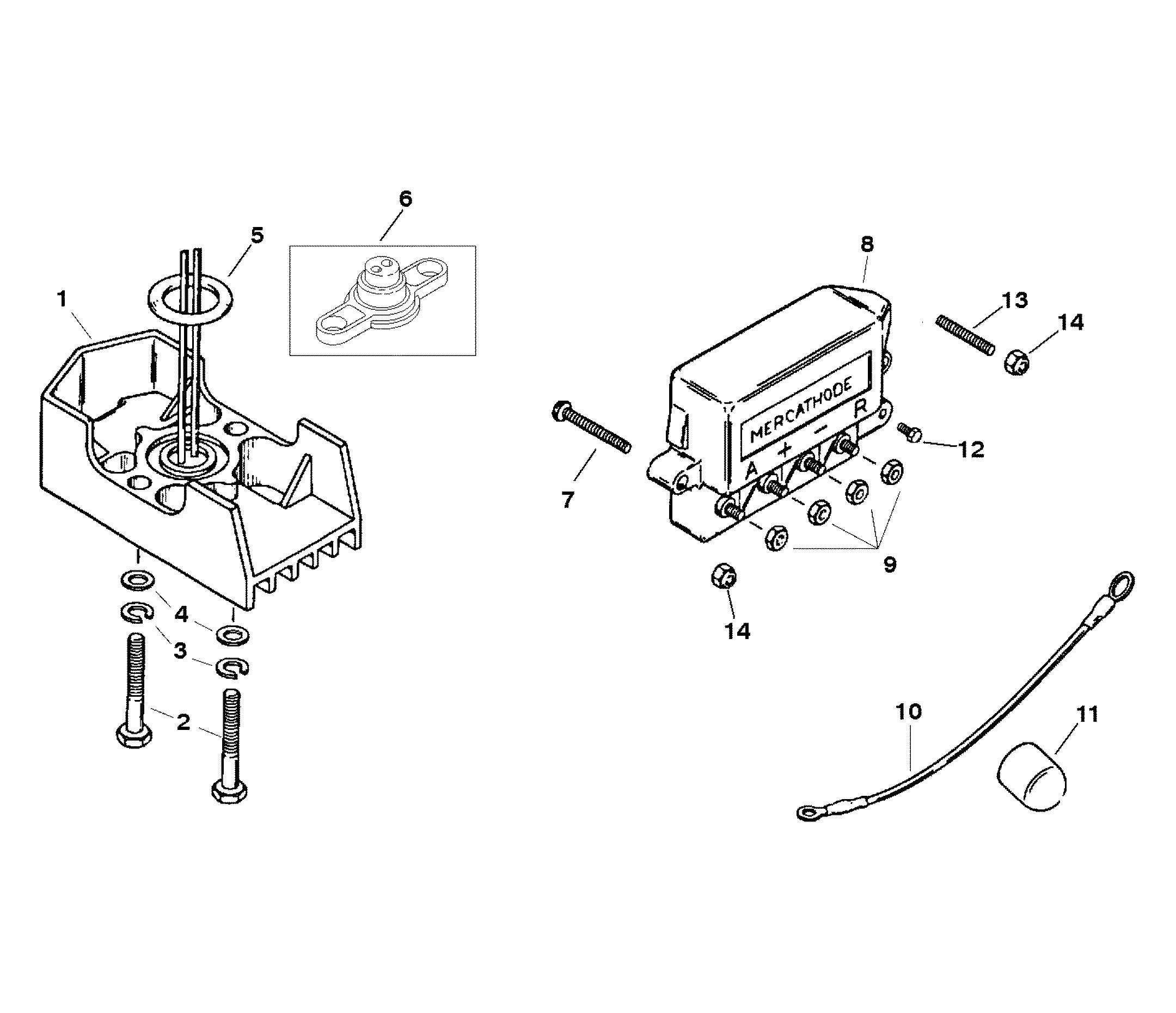 MERCATHODE COMPONENTS