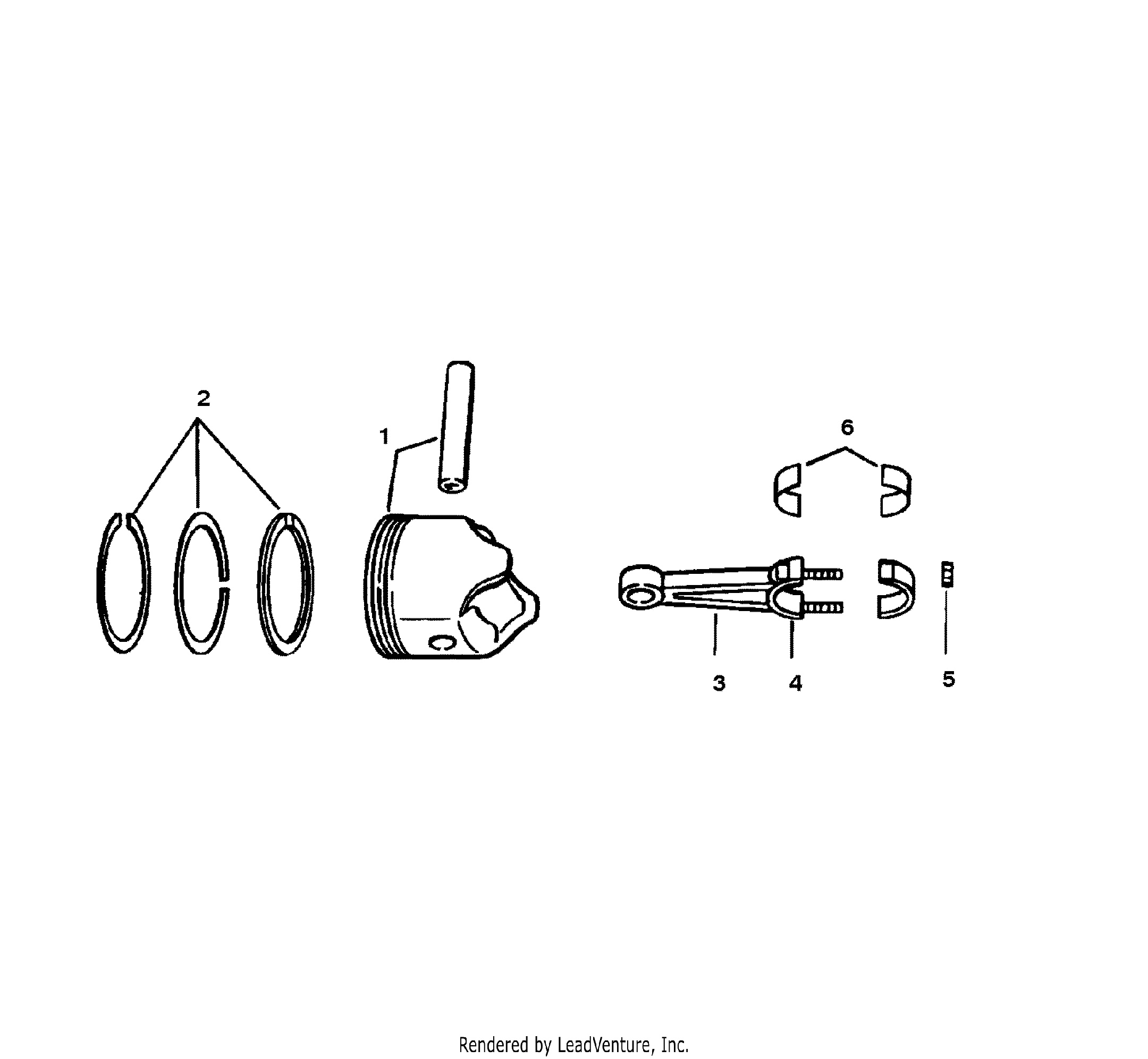 PISTONS AND CONNECTING RODS