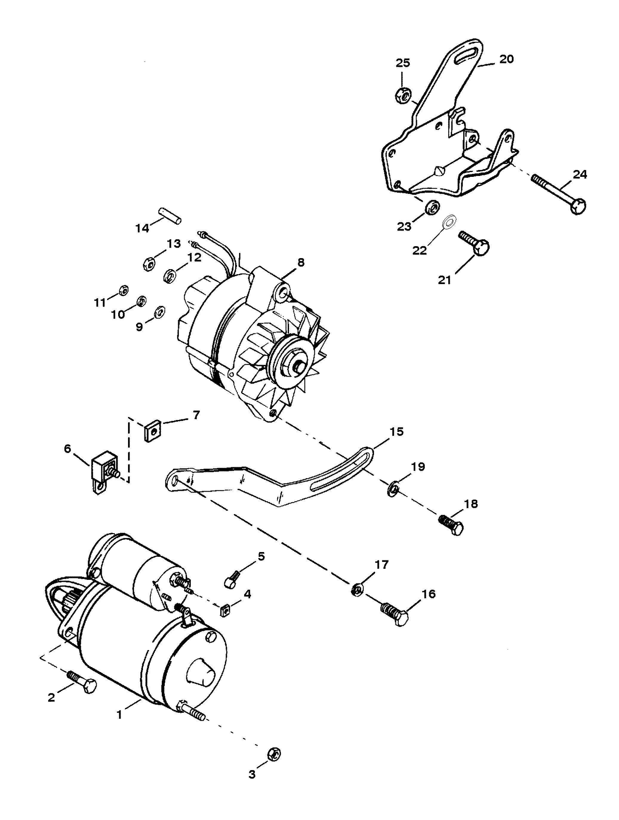STARTER MOTOR AND ALTERNATOR