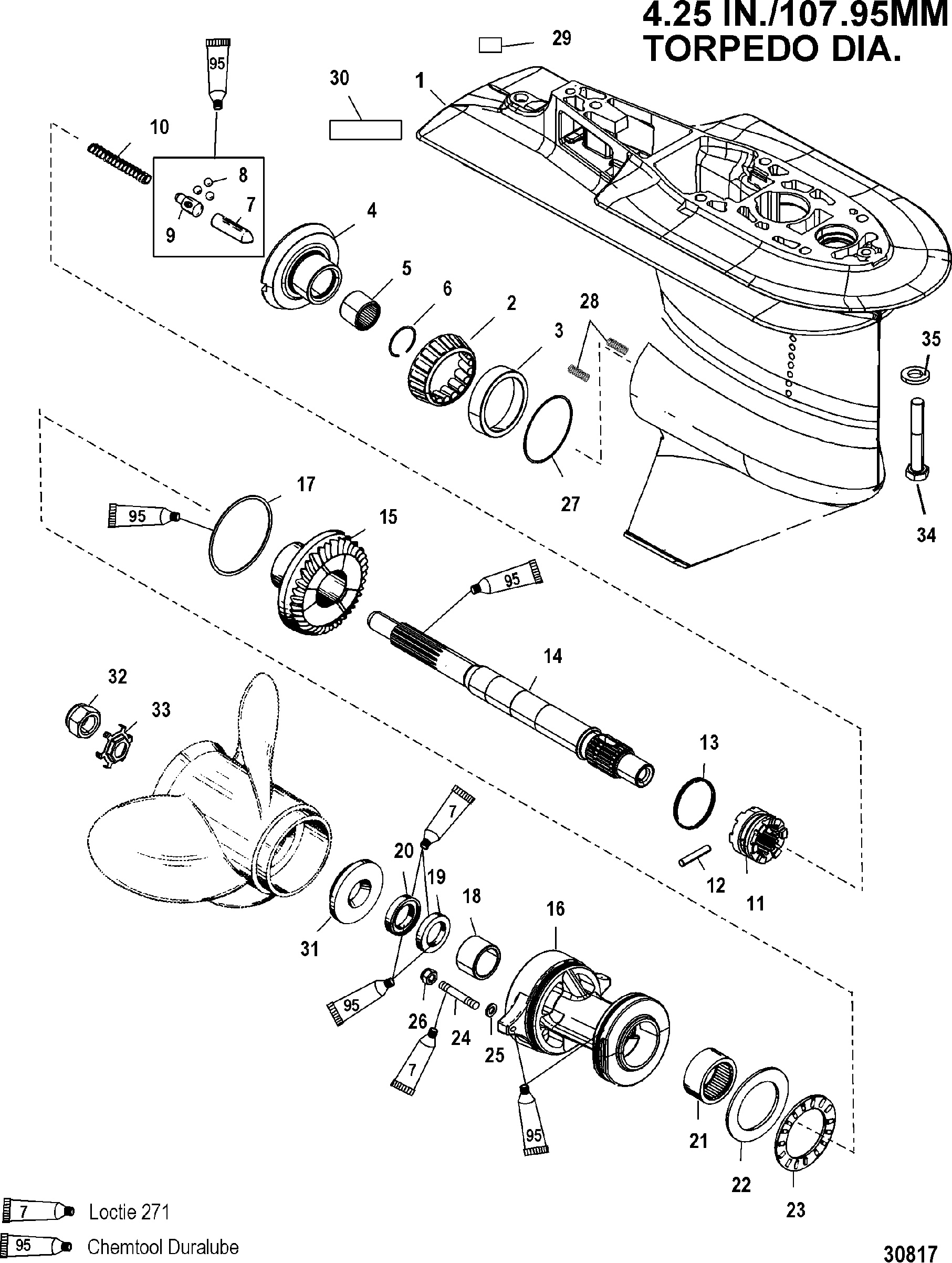 GEAR HOUSING(PROP SHAFT)(2.31 1 GEAR RATIO)