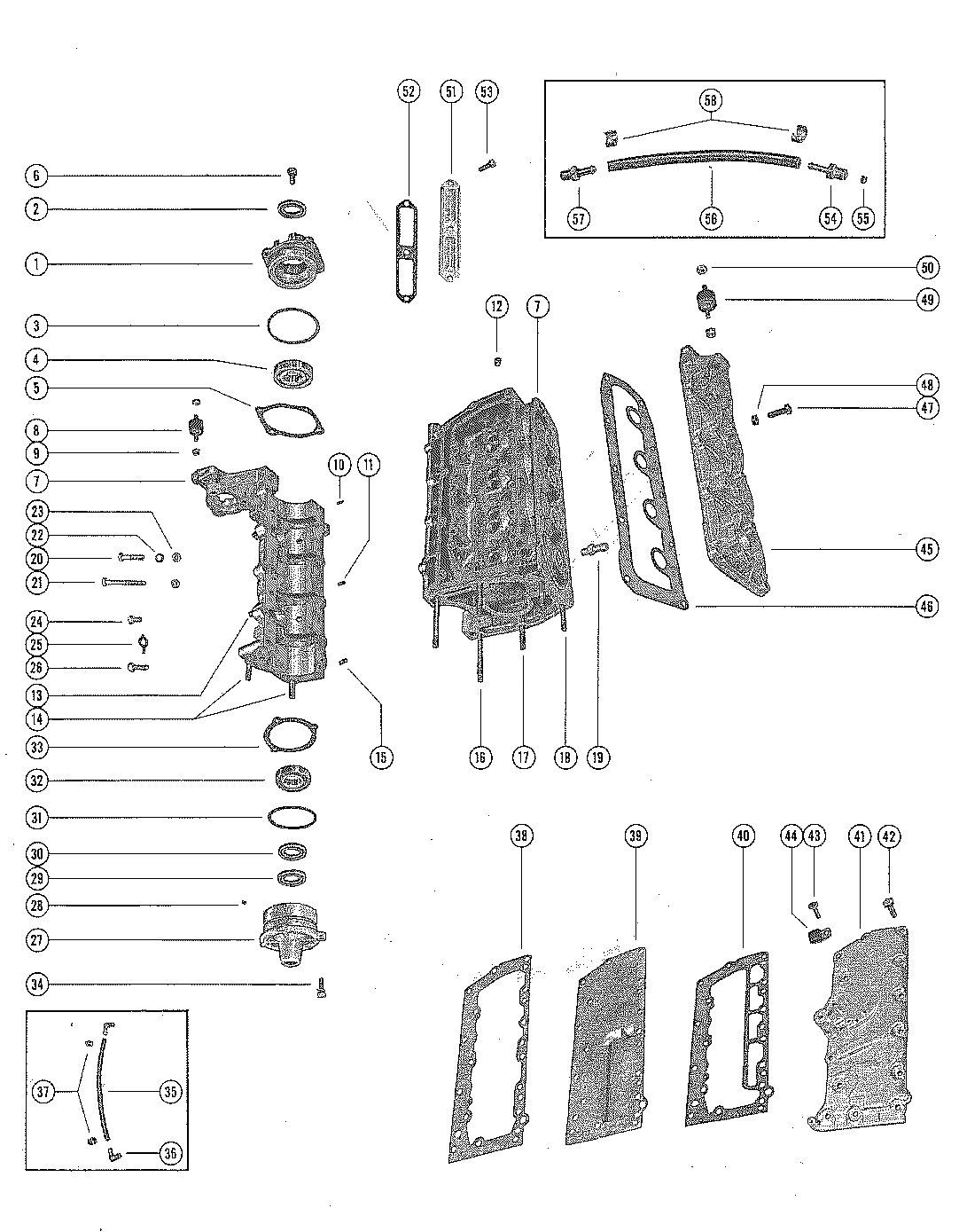 CYLINDER BLOCK AND CRANKCASE ASSEMBLY