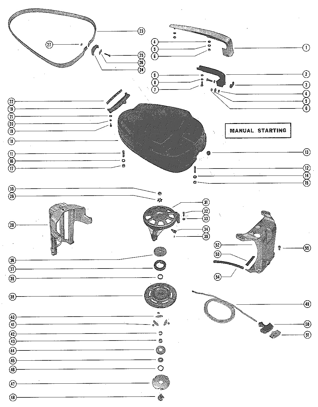 MANUEL D'ASSEMBLAGE DU CARÉNAGE SUPÉRIEUR, DE LA RÉA DE DÉMARREUR ET DES SUPPORTS DE SUPPORT