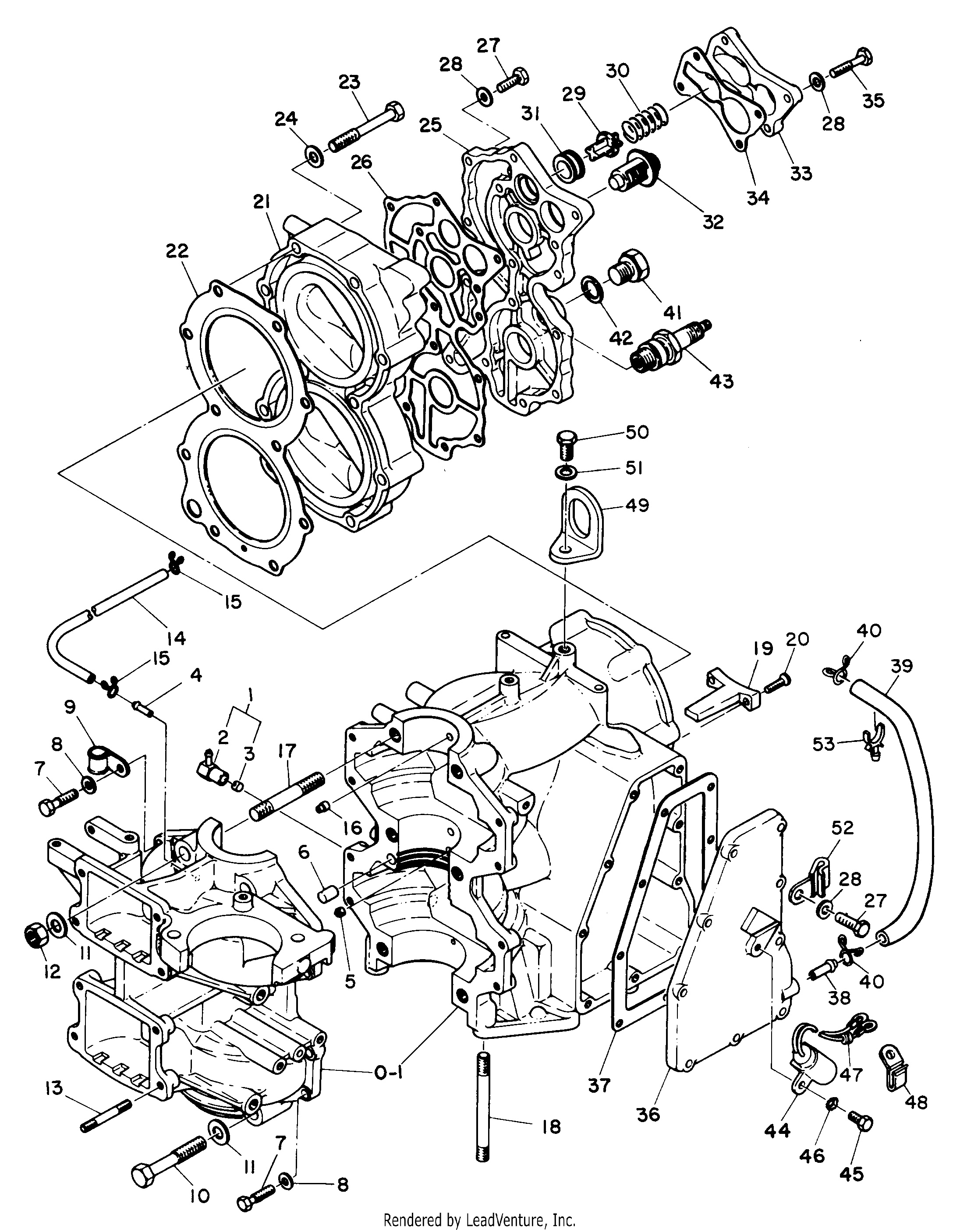 CARTER MOTEUR ET CULASSE