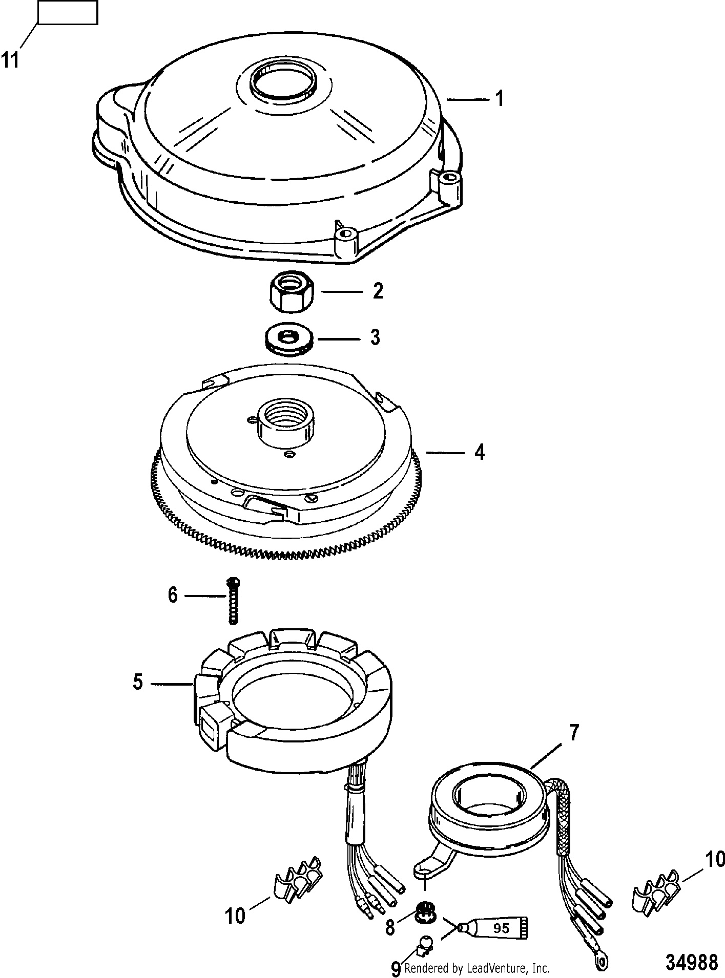 Flywheel and Stator, Electric