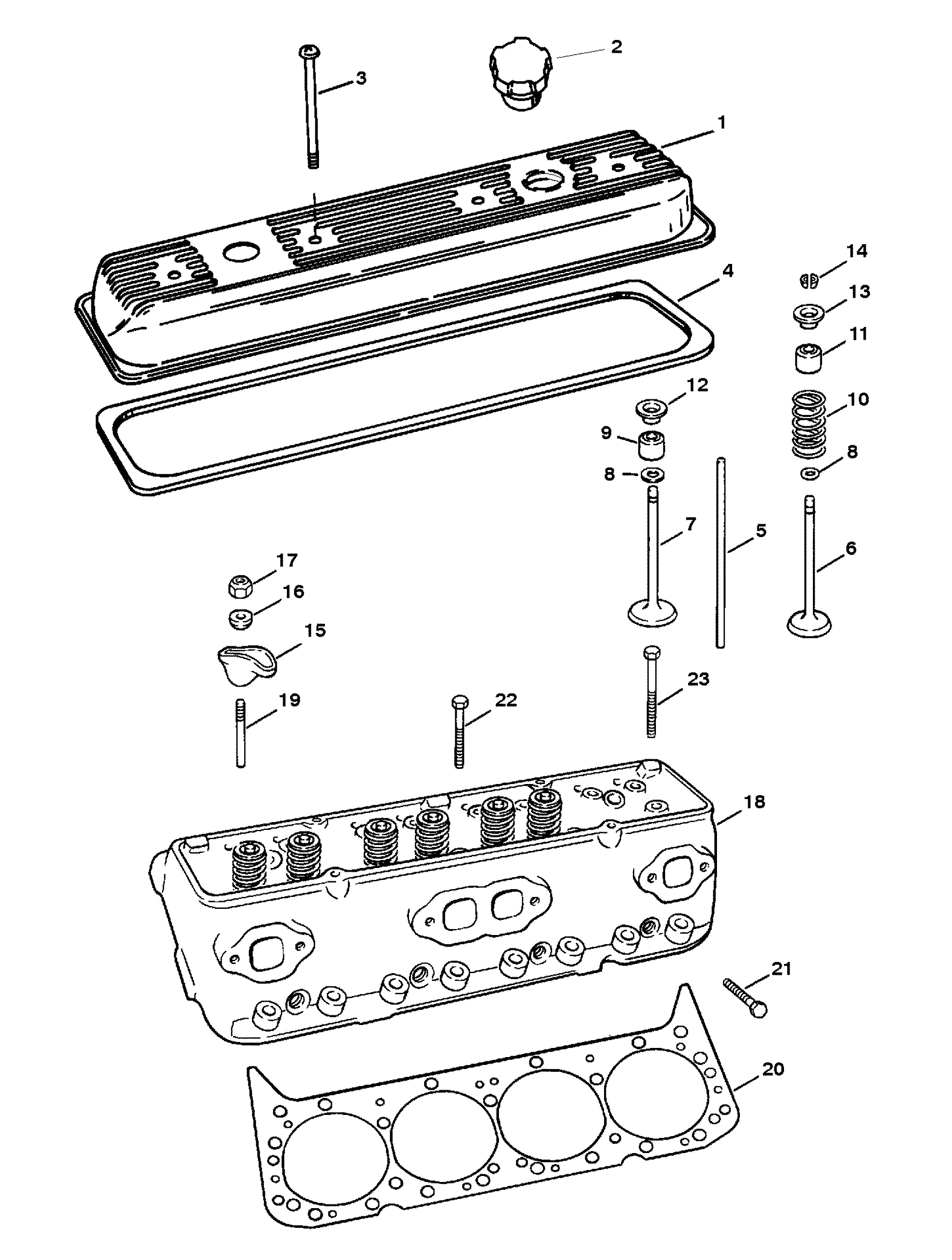 CYLINDER HEAD AND ROCKER COVER
