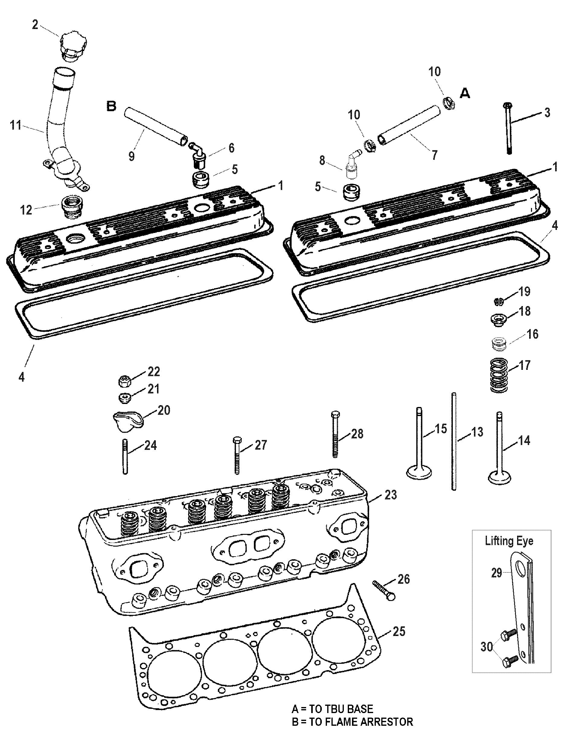 Cylinder Head and Rocker Cover