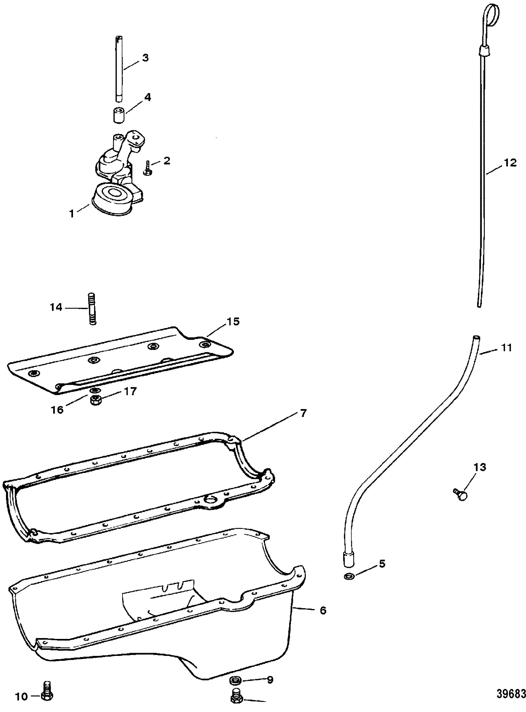 OIL PAN AND OIL PUMP