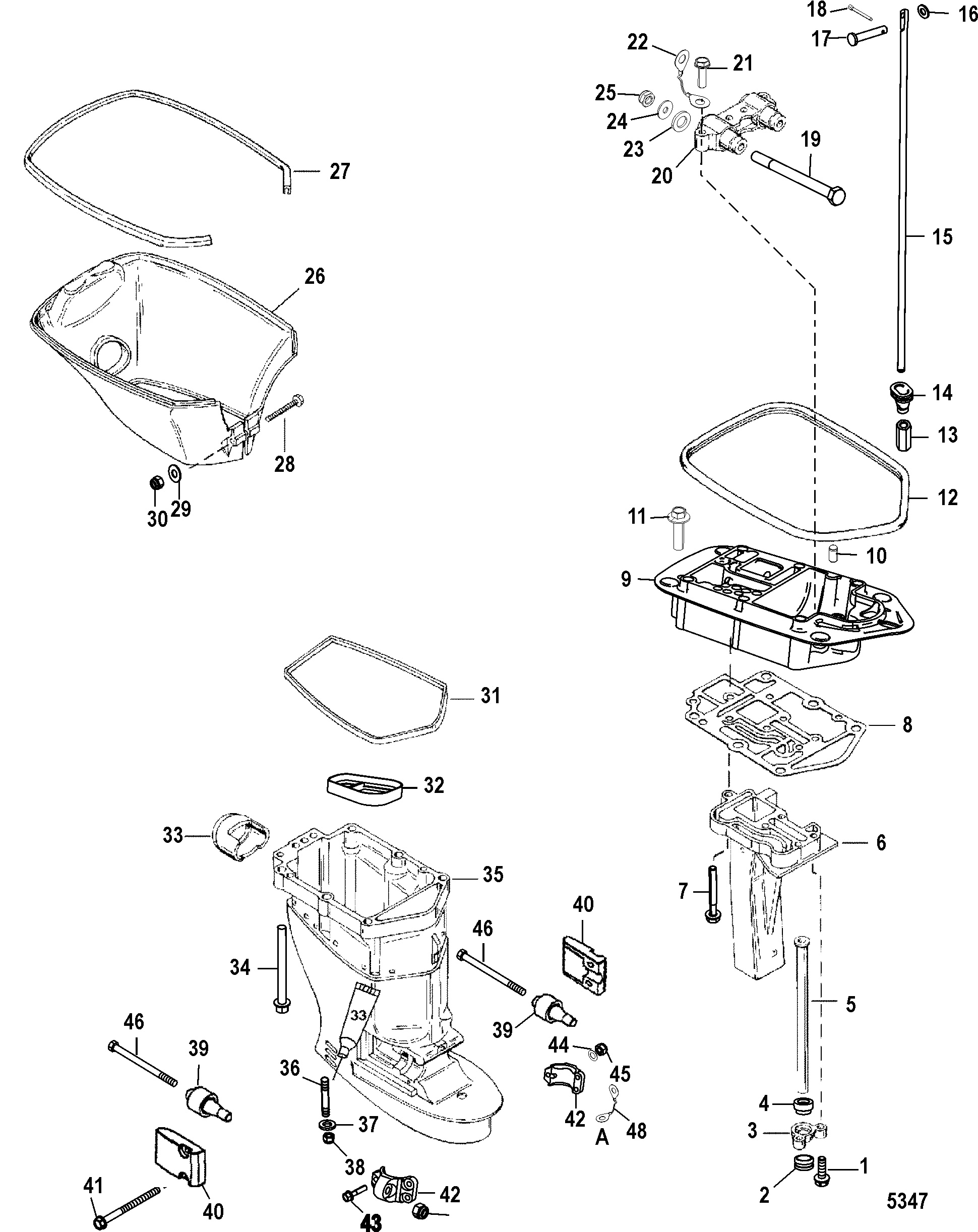 Driveshaft Housing Exhaust Plate