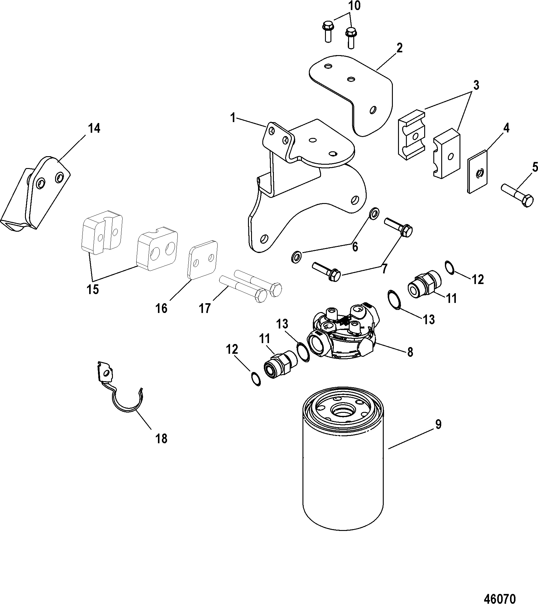 Direction AXIUS, filtre à fluide (non HP) 1A349742 et inférieur, génération I