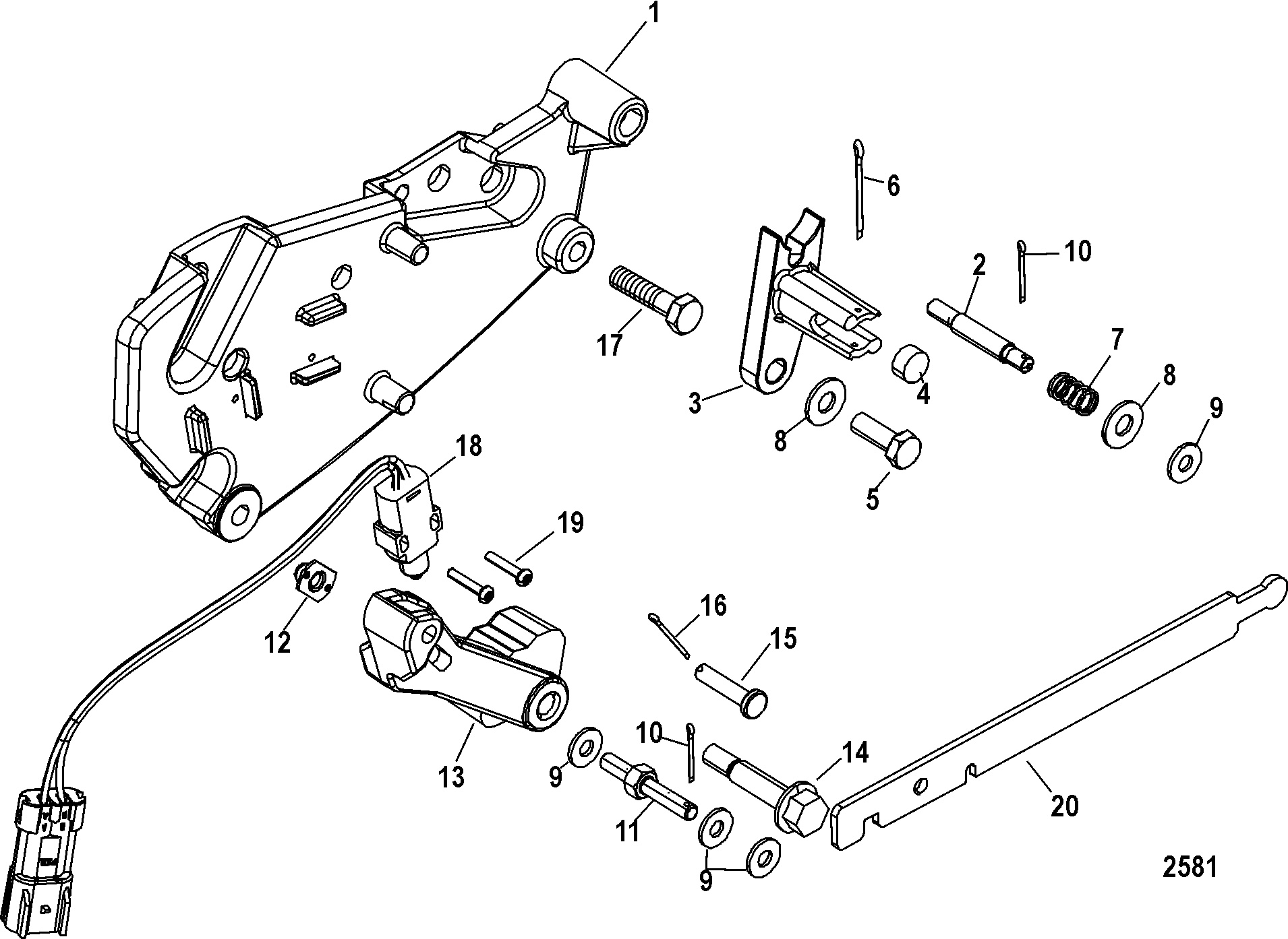 Shift Bracket, Bravo