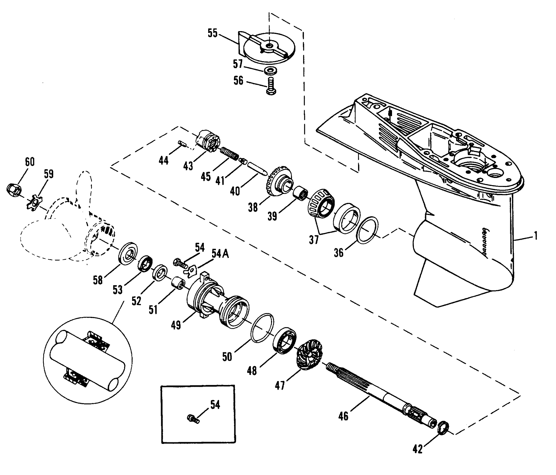 GEAR HOUSING (PROPELLER SHAFT)