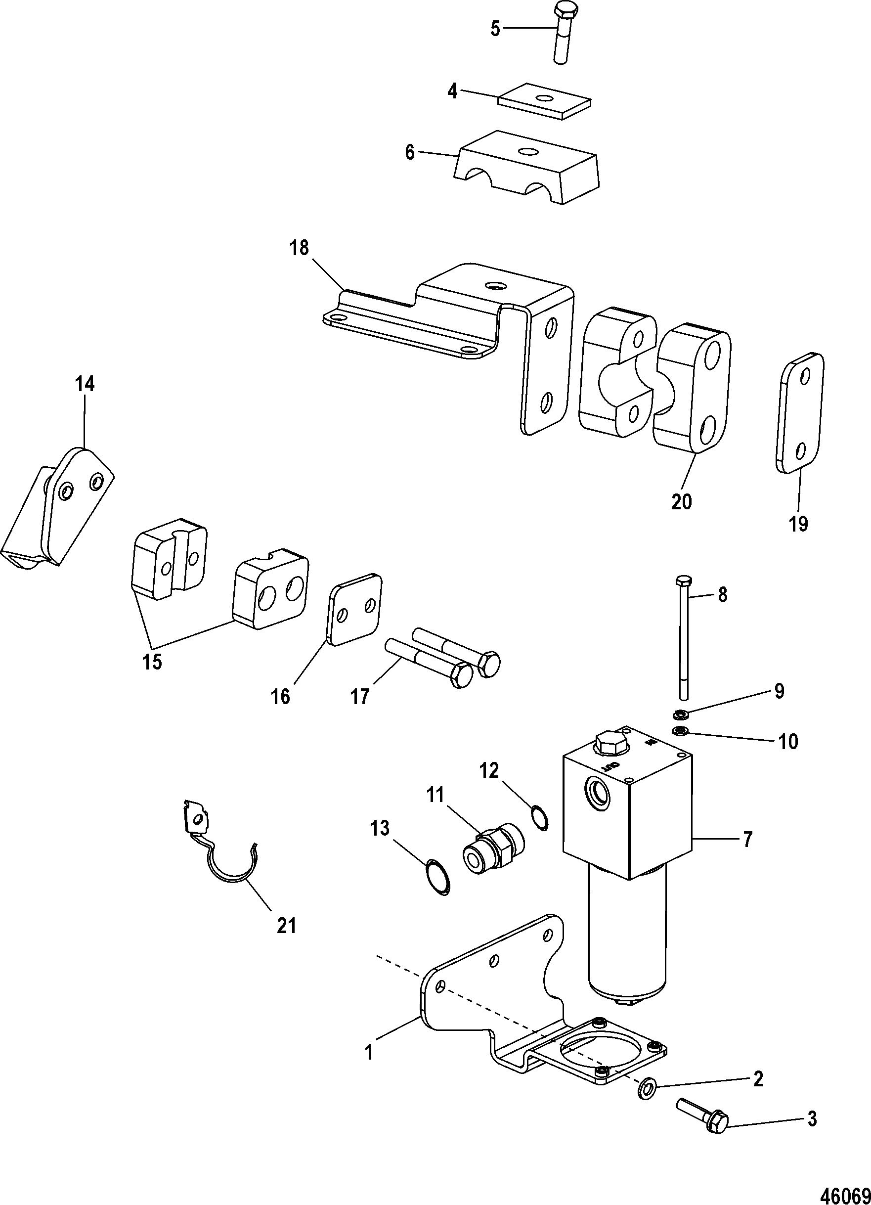 AXIUS Steering, Fluid Filter (HP) SN 1A349743 and Up, Gen I