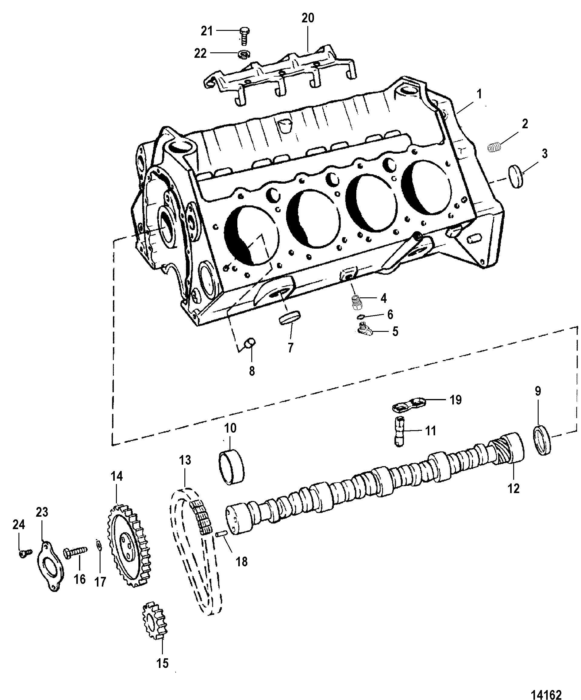 Cylinder Block And Camshaft
