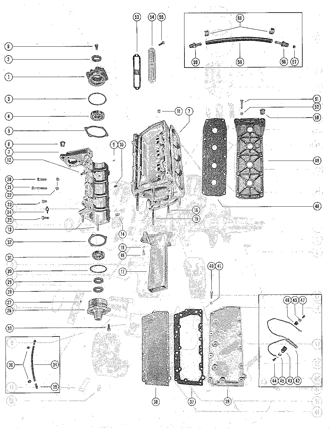 CYLINDER BLOCK AND CRANKCASE ASSEMBLY
