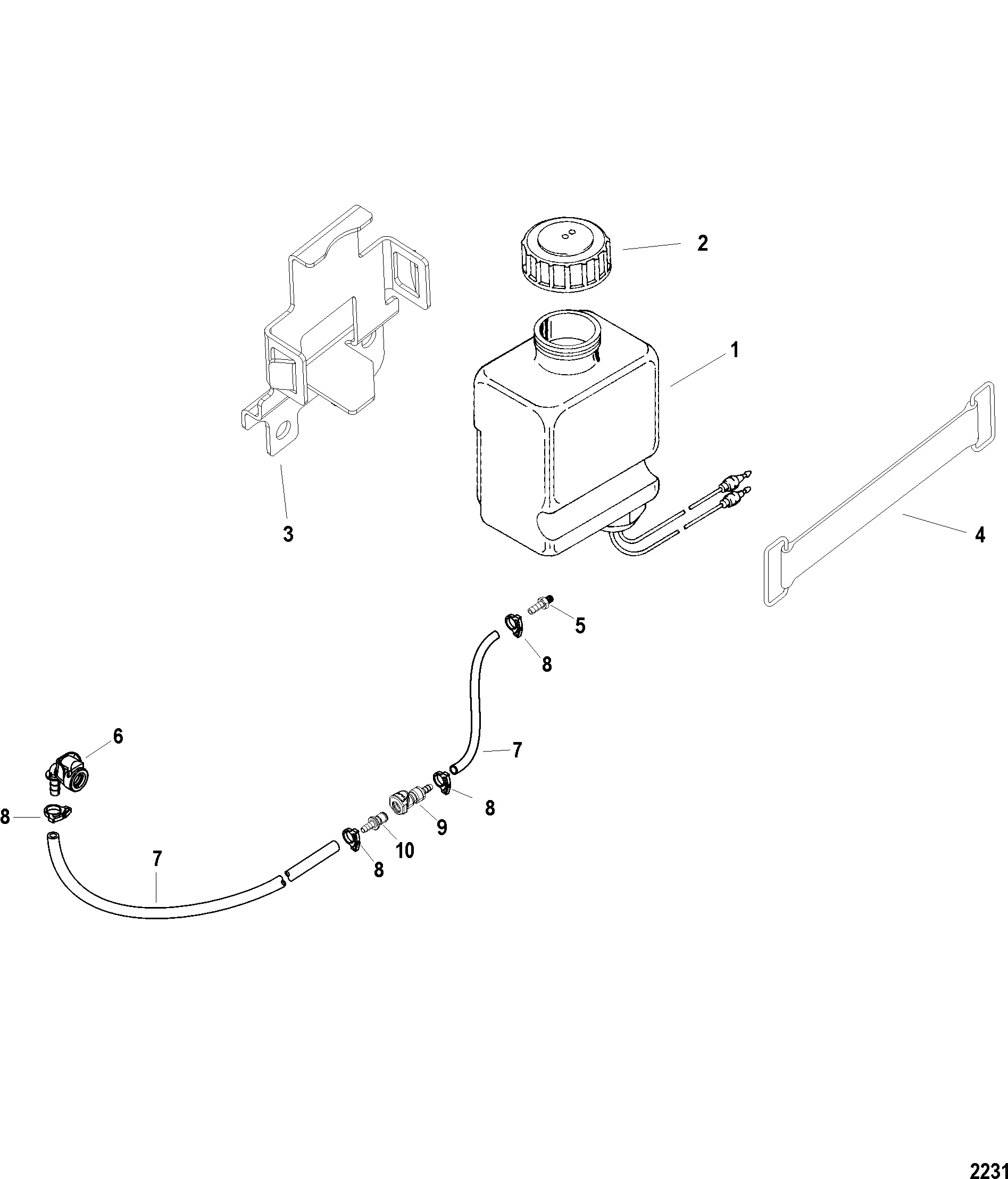 Drive Lube Reservoir Assembly