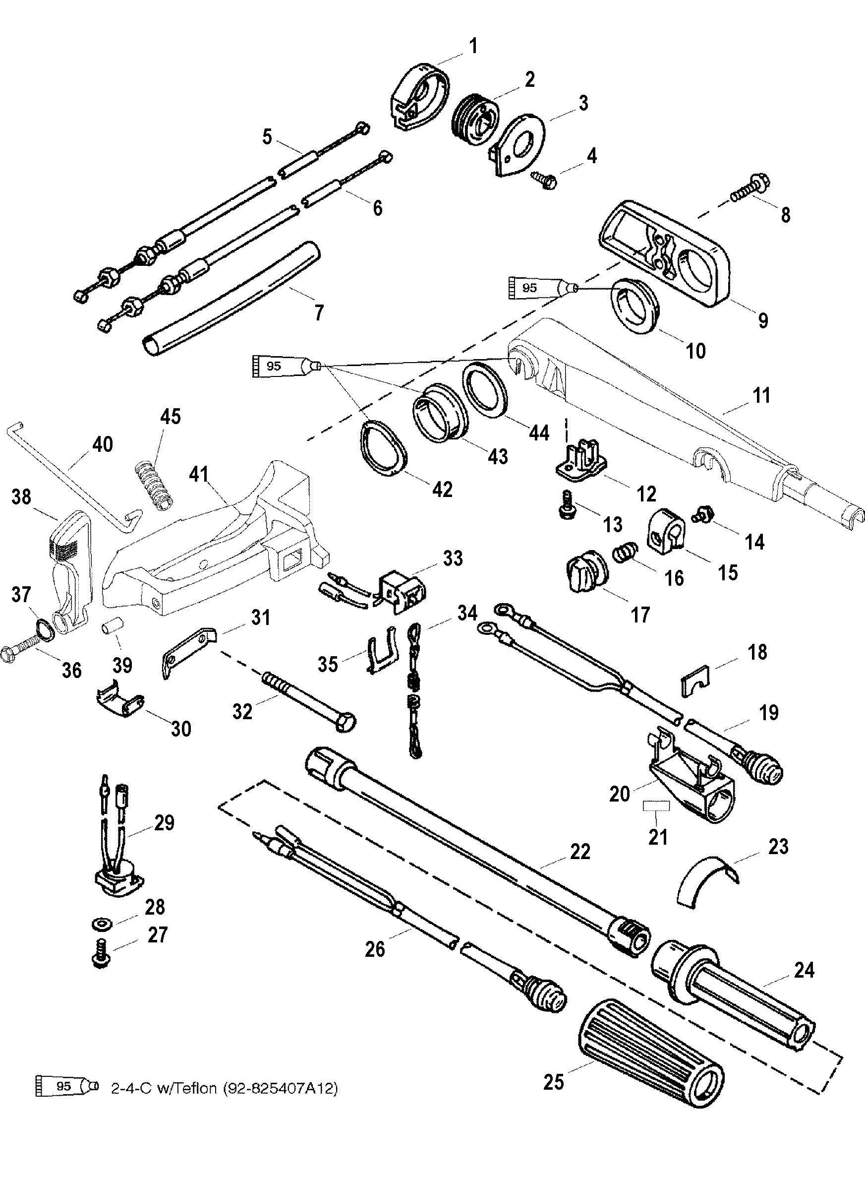 TILLER HANDLE