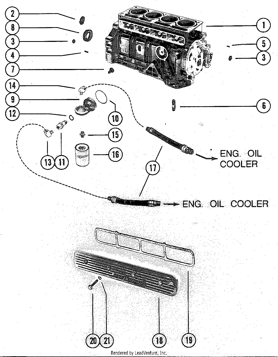 ENSEMBLE BLOC-CYLINDRES ET ADAPTATEUR DE FILTRE À HUILE