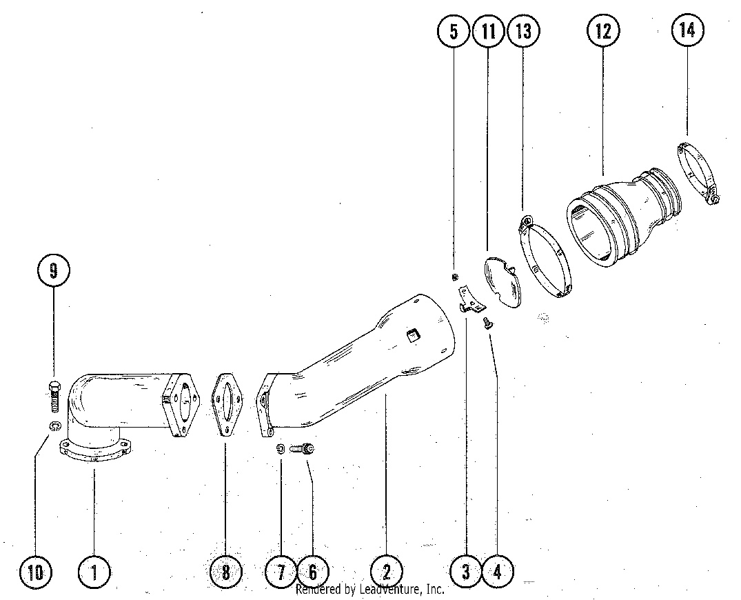 ENSEMBLE COUDE D'ÉCHAPPEMENT