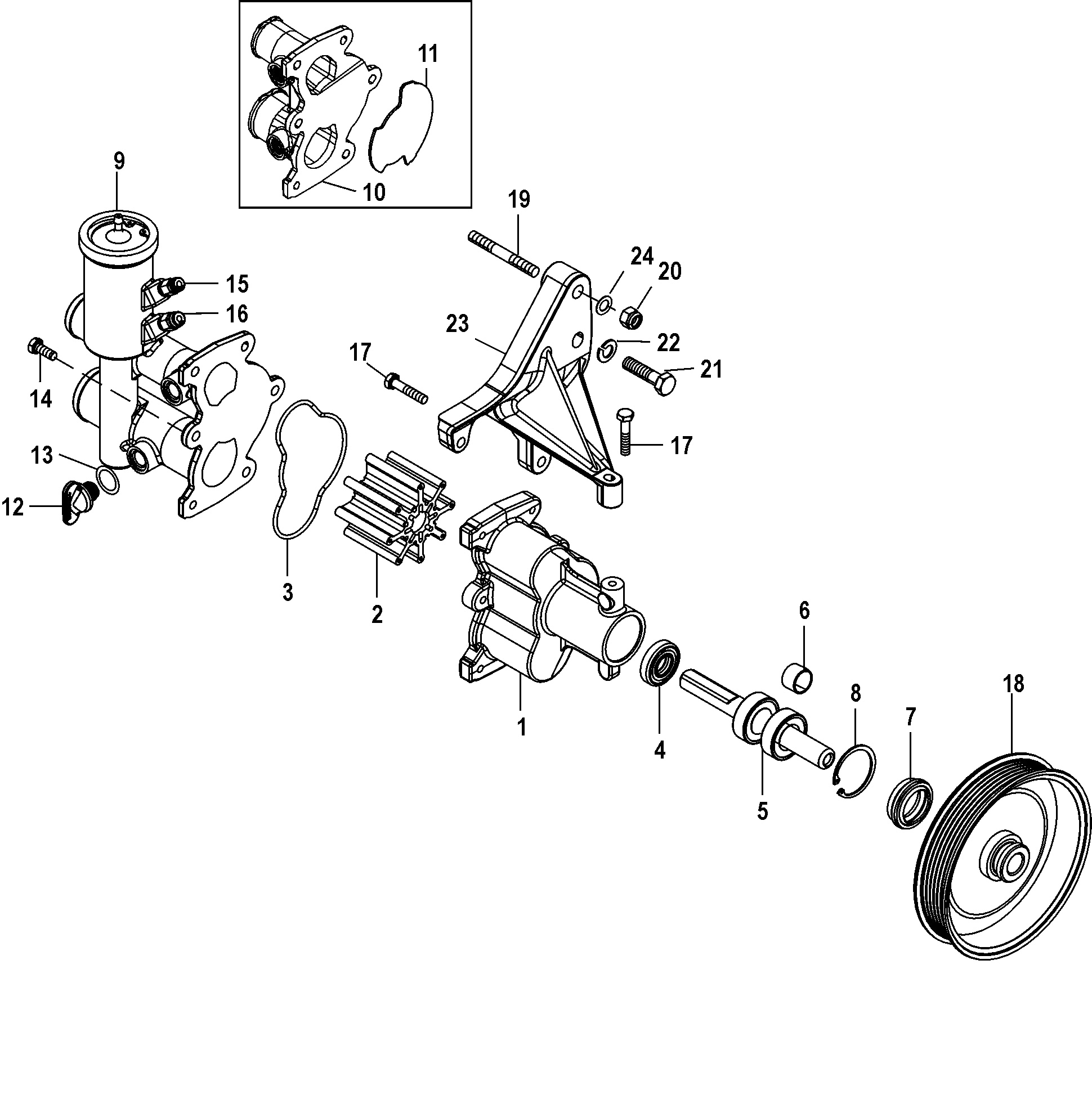 Sea Water Pump Assembly