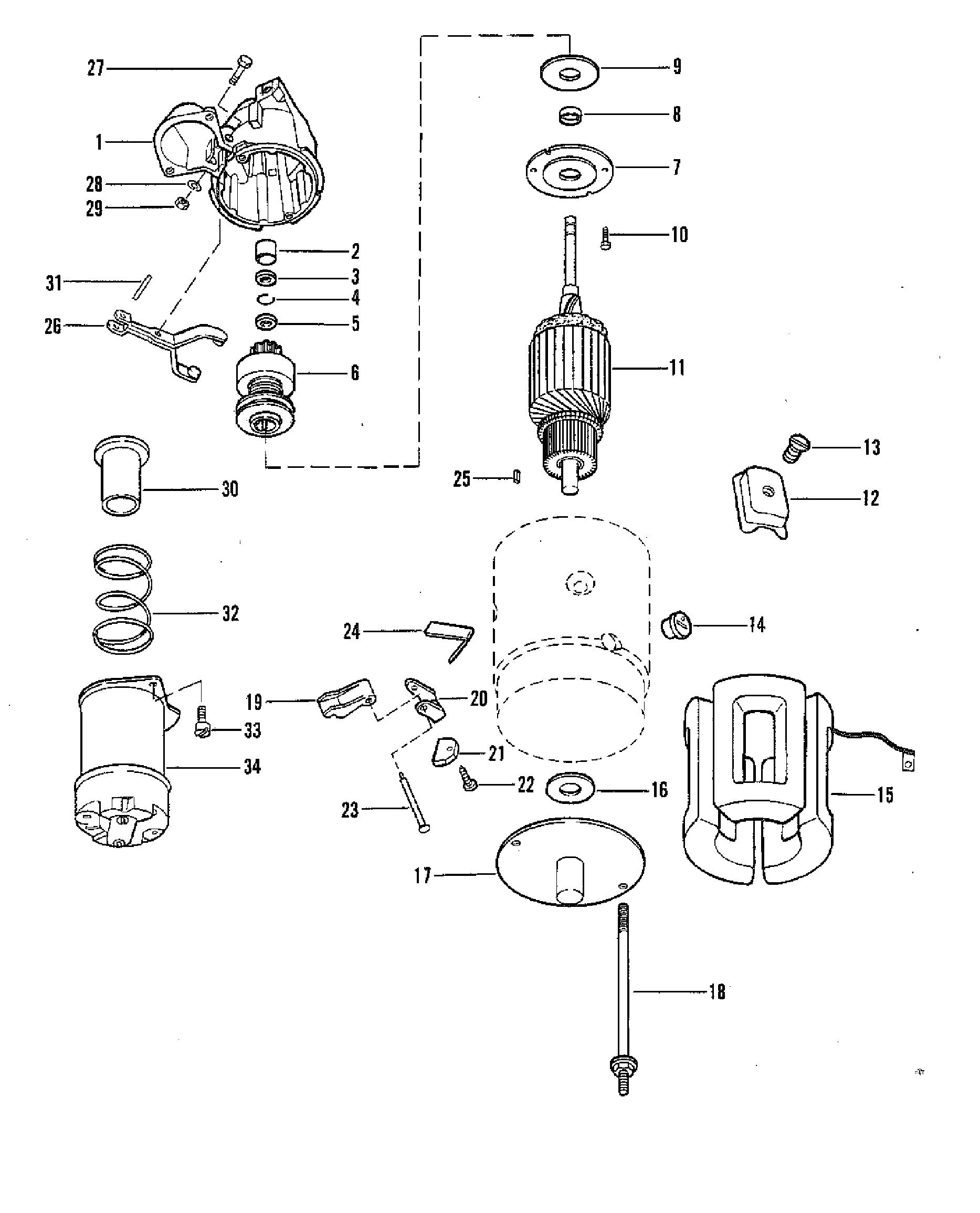 Starter Motor Assembly