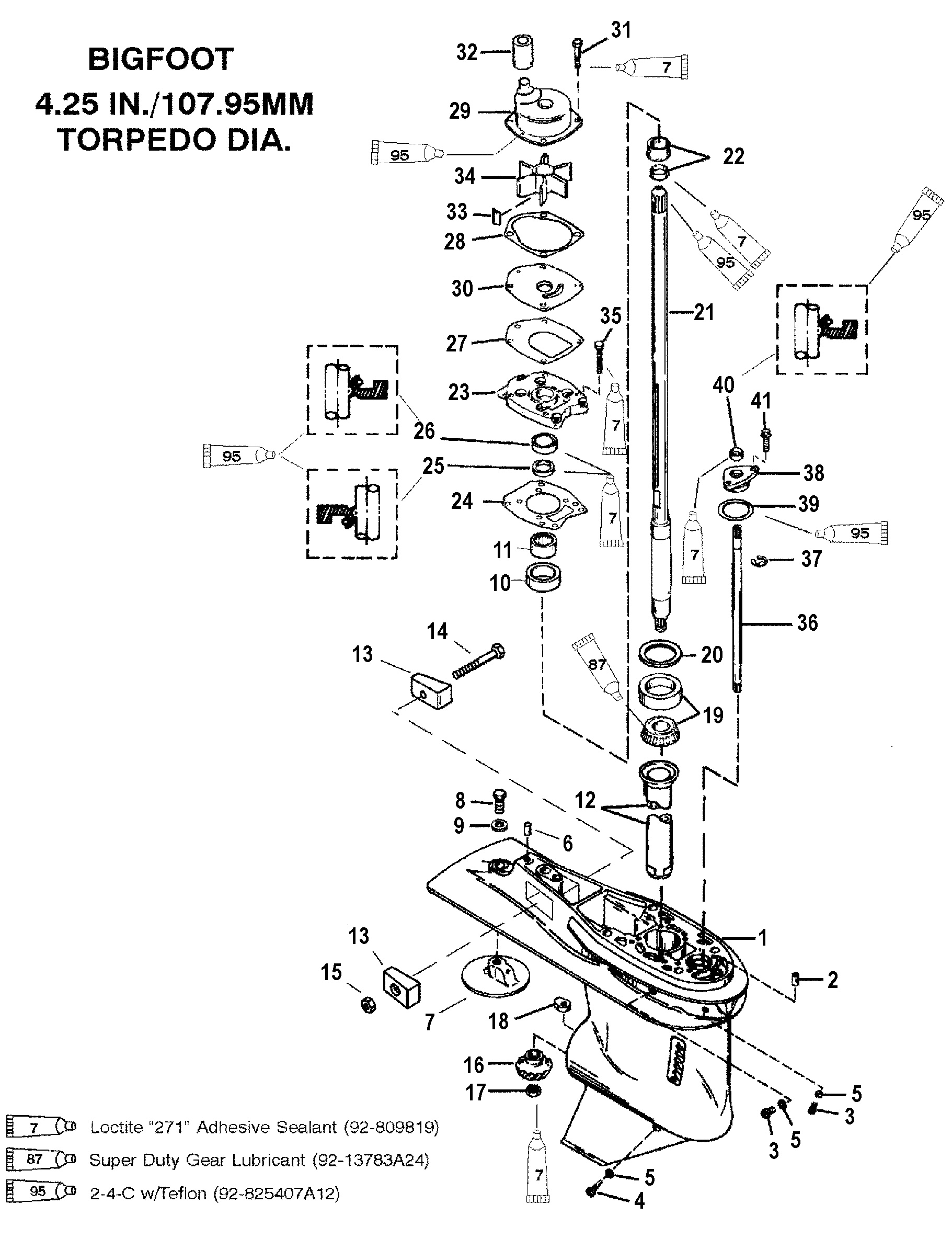 Gearhousing, Driveshaft - 2.31 1 Gear Ratio - Bigfoot