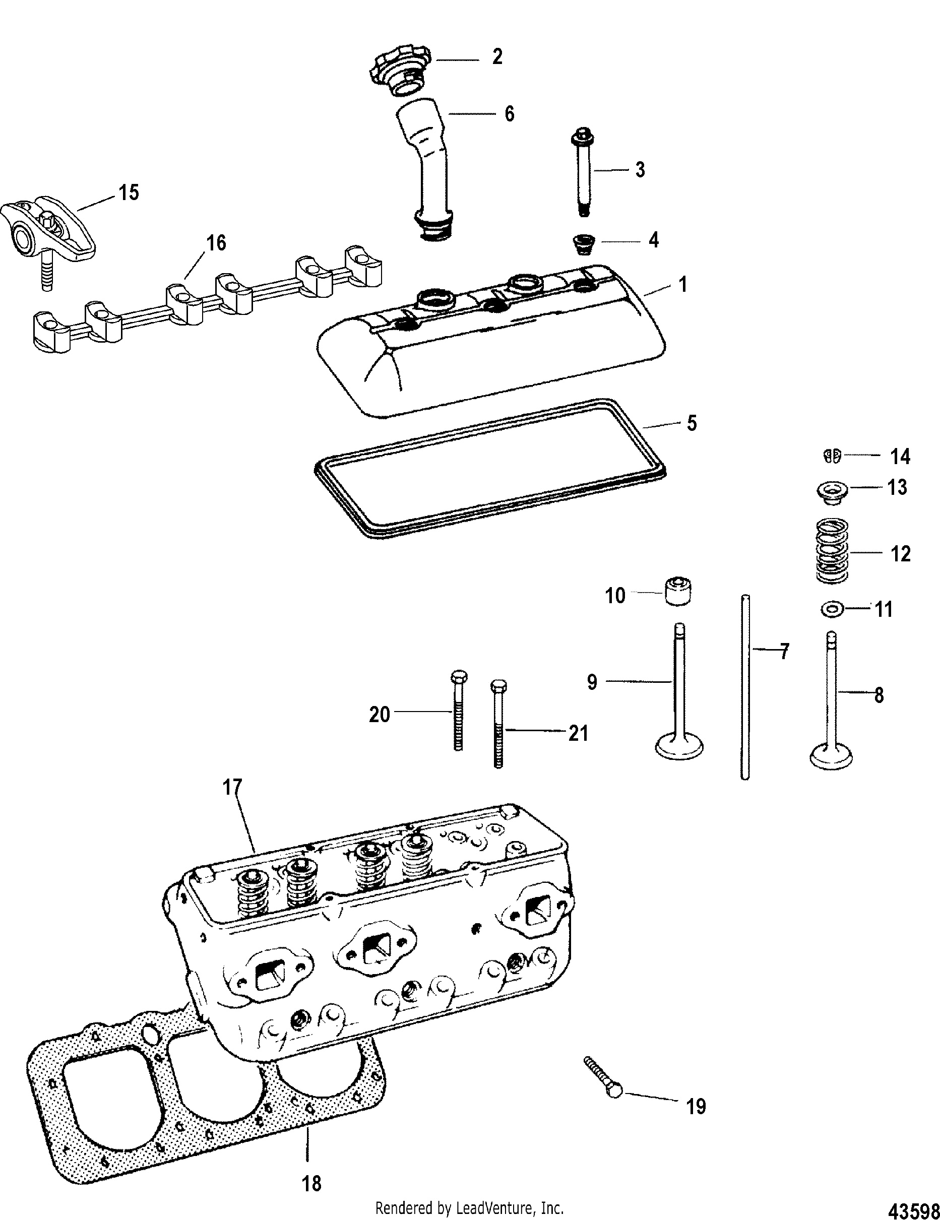Cylinder Head And Rocker Cover