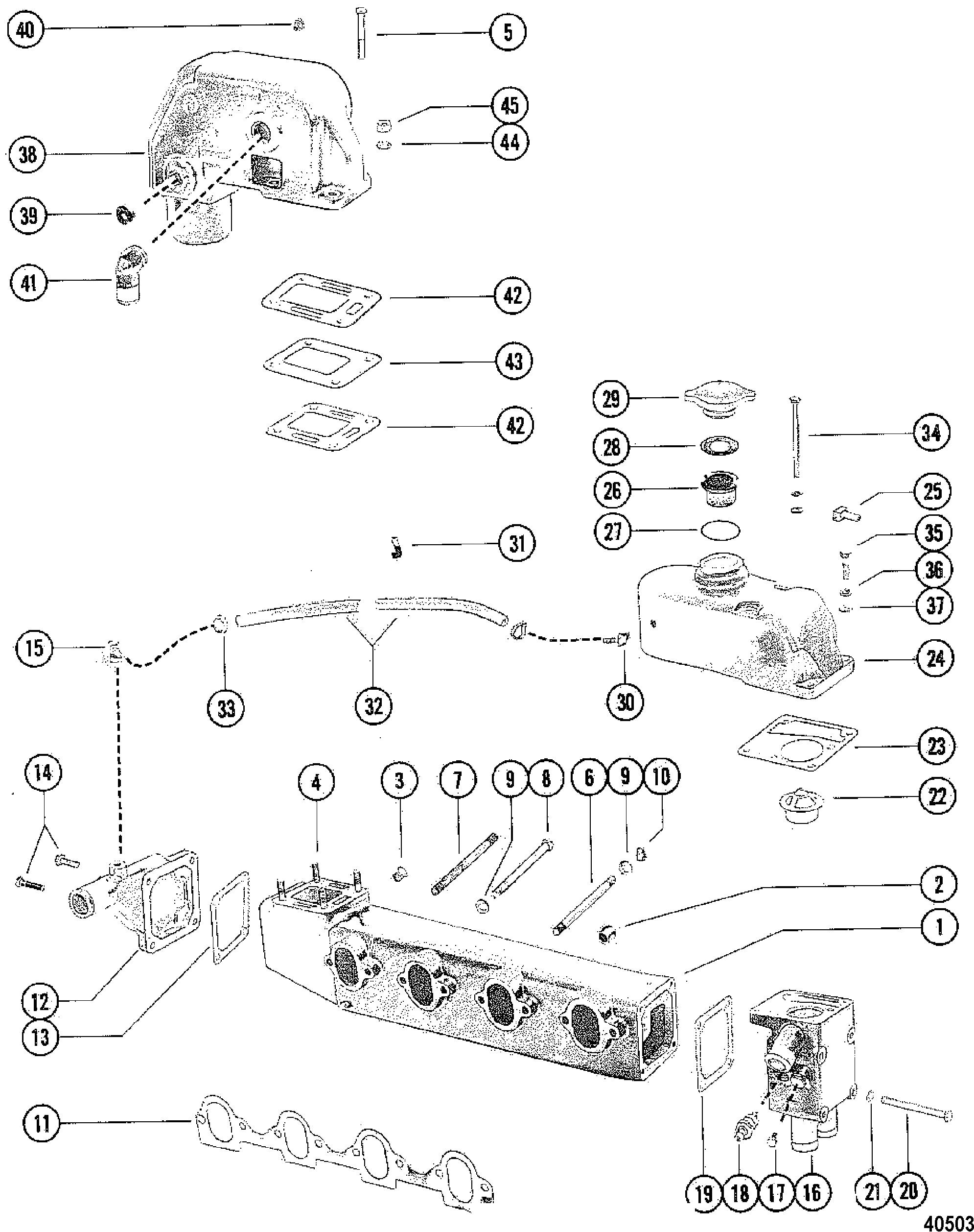 Exhaust Manifold and Elbow(MCM)