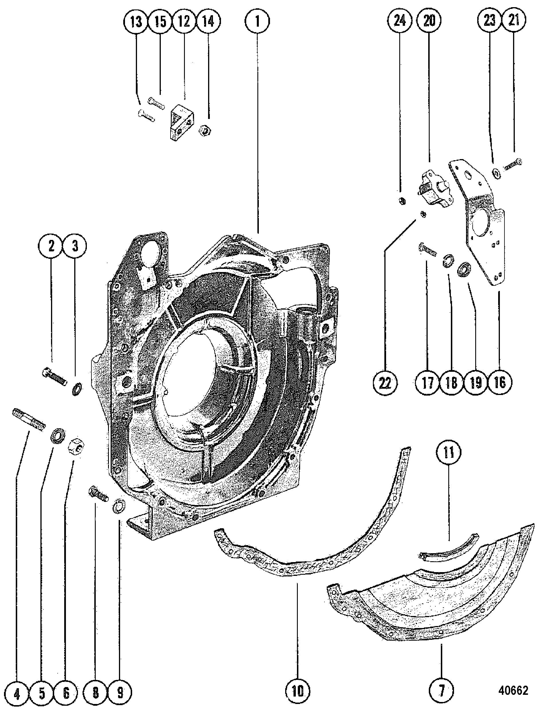 Flywheel Housing Assembly(INBOARD)