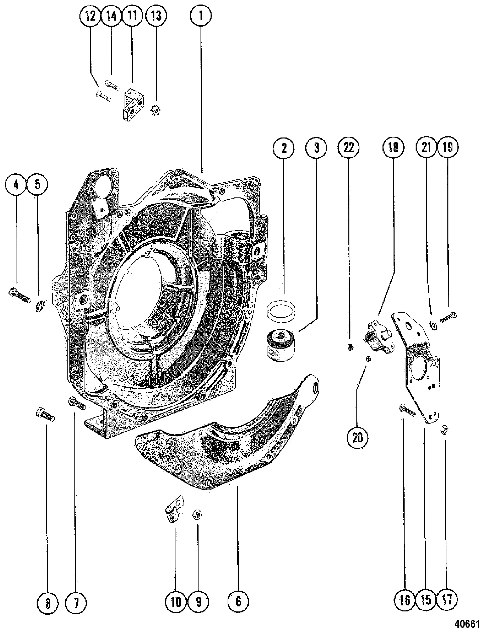 Flywheel Housing Assembly(MCM)