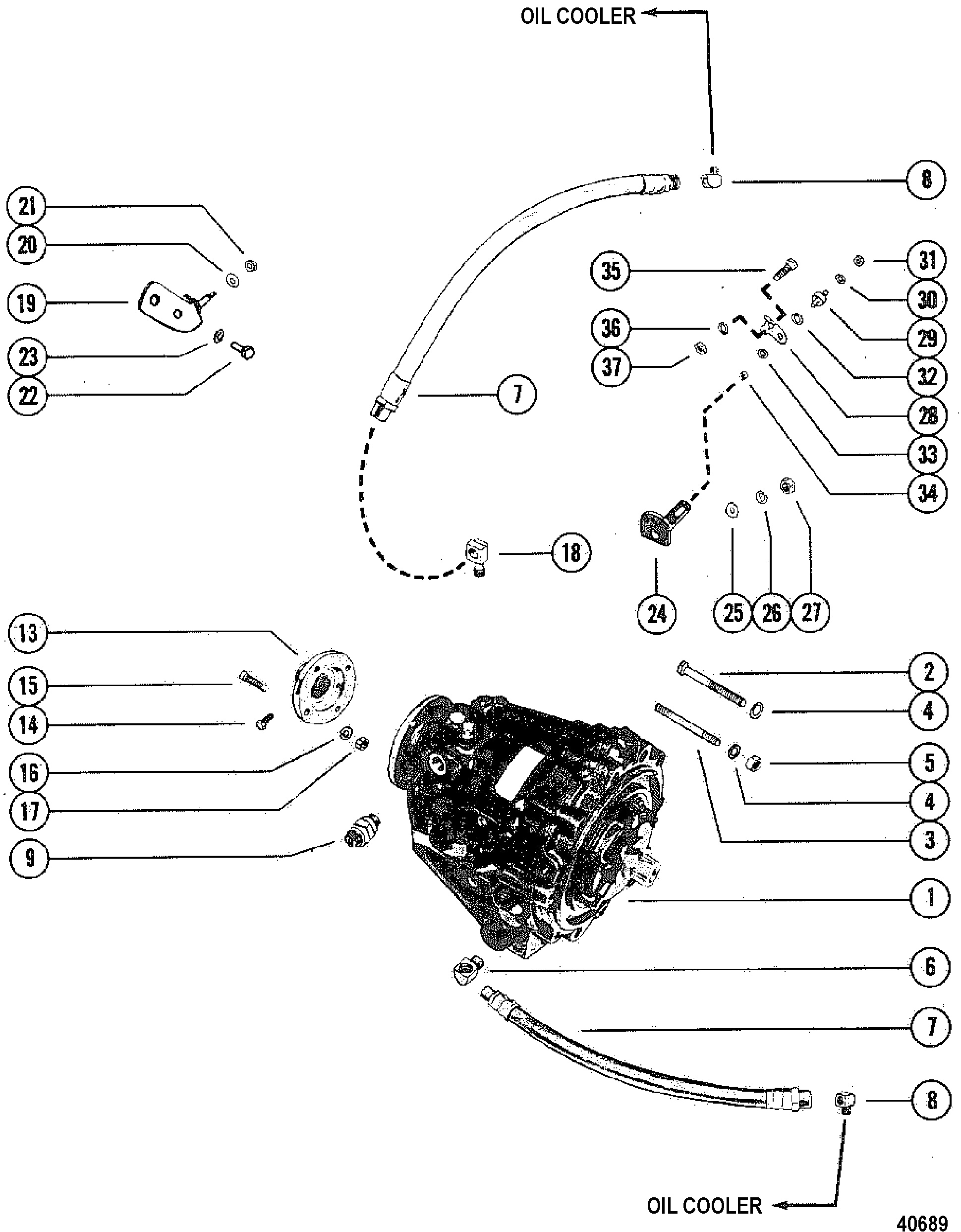 Trasmissione e parti correlate (entrobordo)
