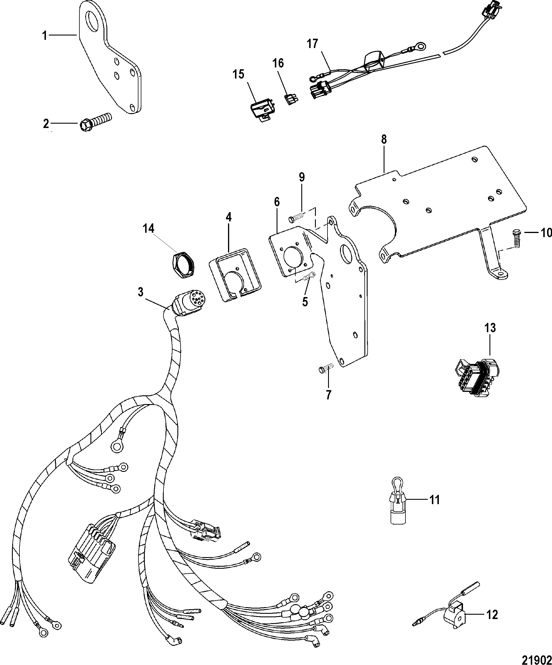 Lifting Brackets and Wiring Harness