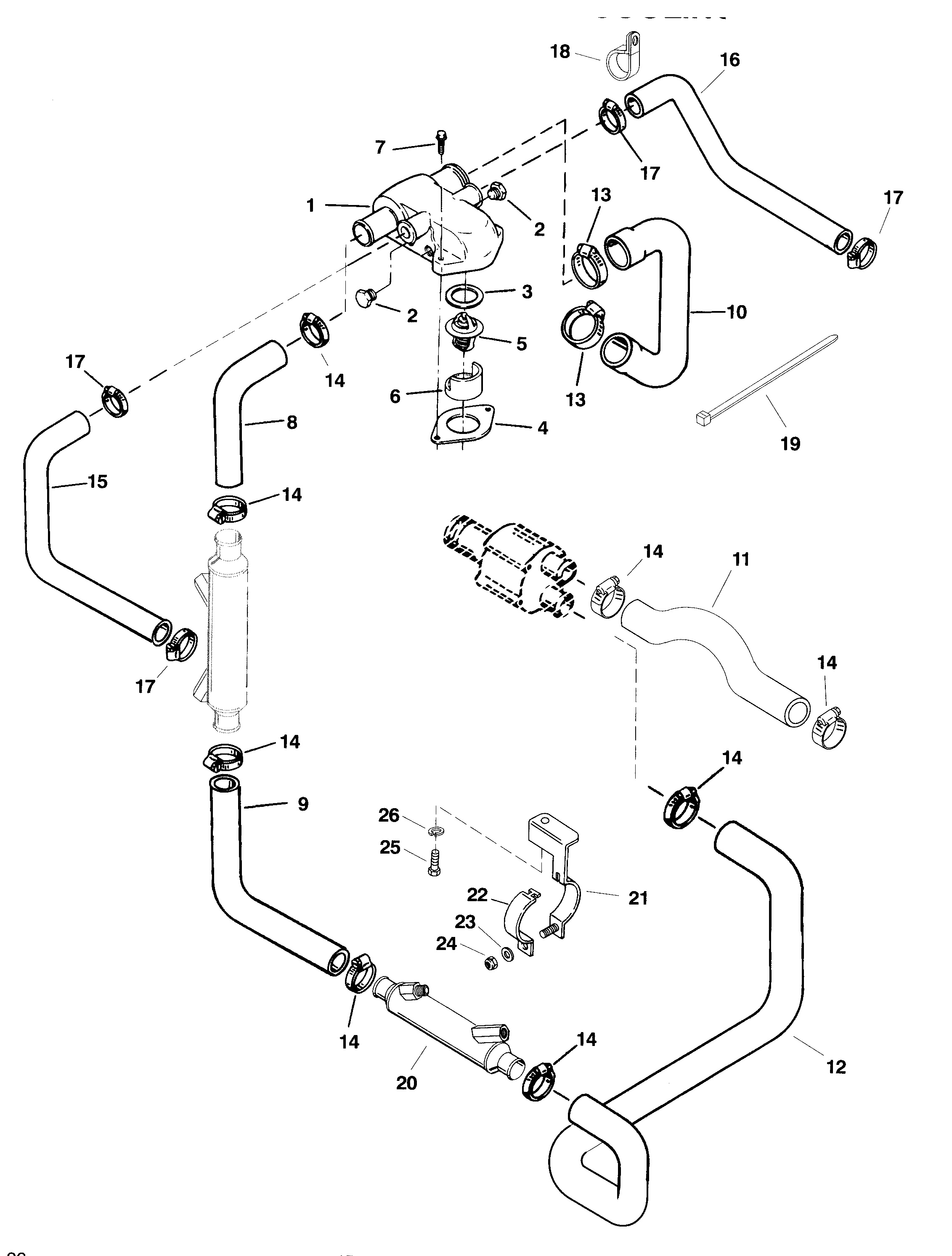 THERMOSTAT HOUSING (STANDARD COOLING)