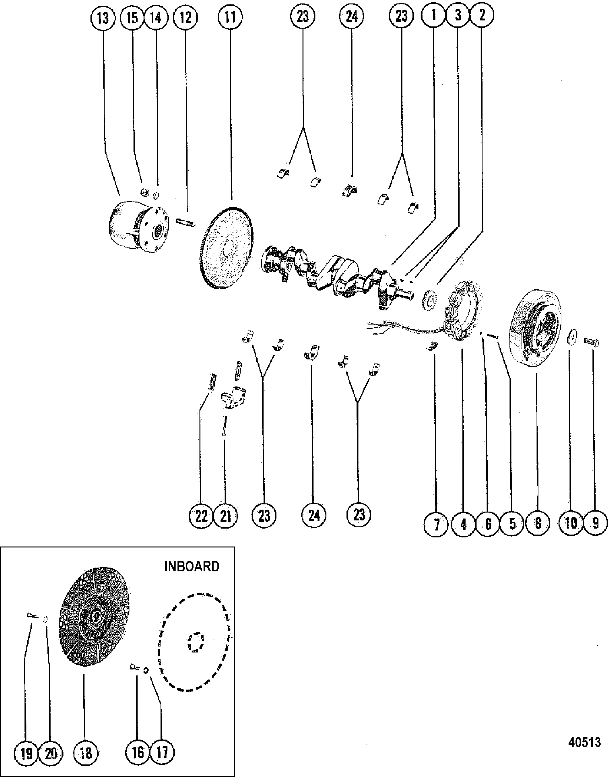 Crankshaft, Flywheel & Alternator