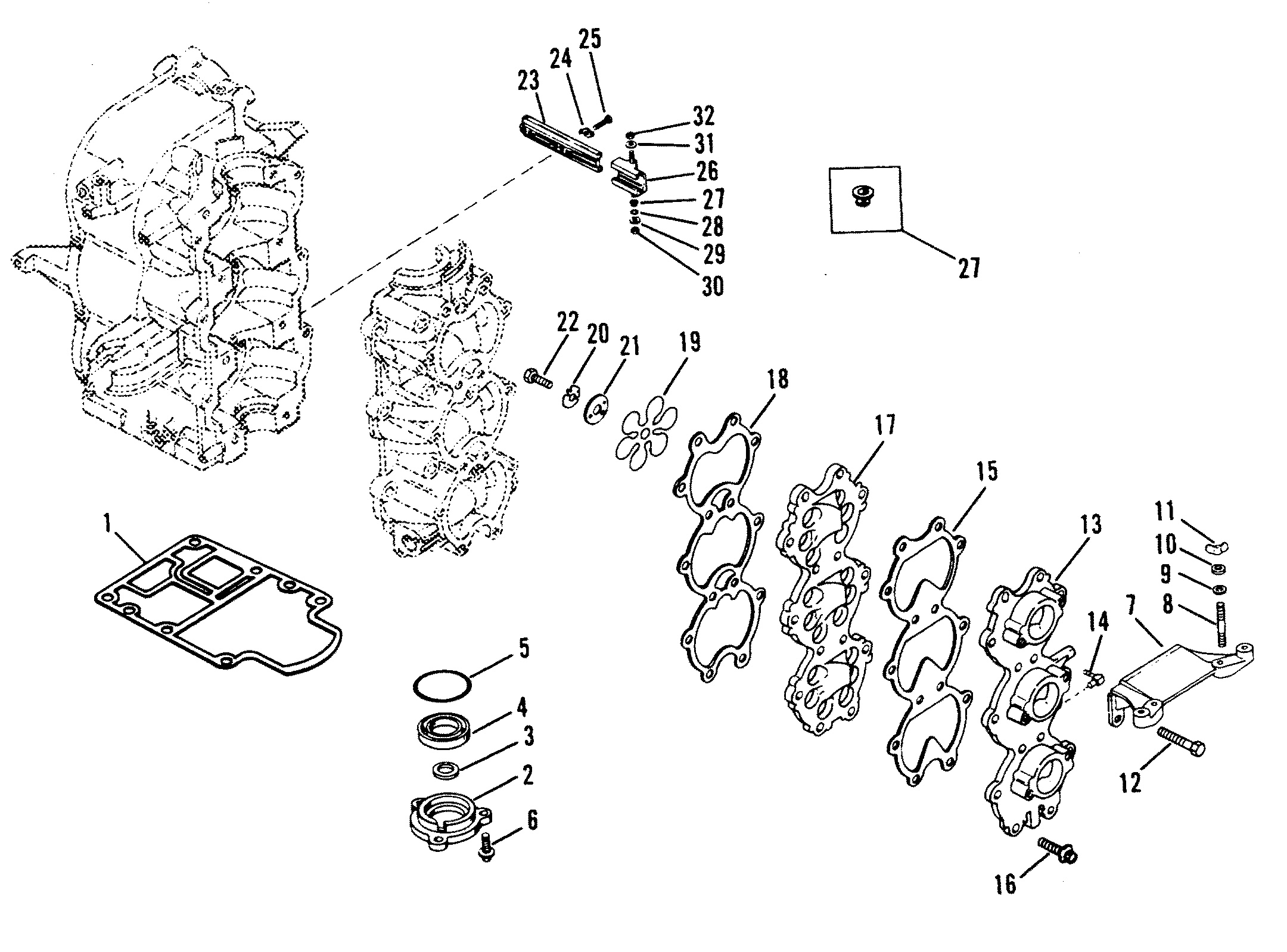 INDUCTION MANIFOLD AND REED BLOCK
