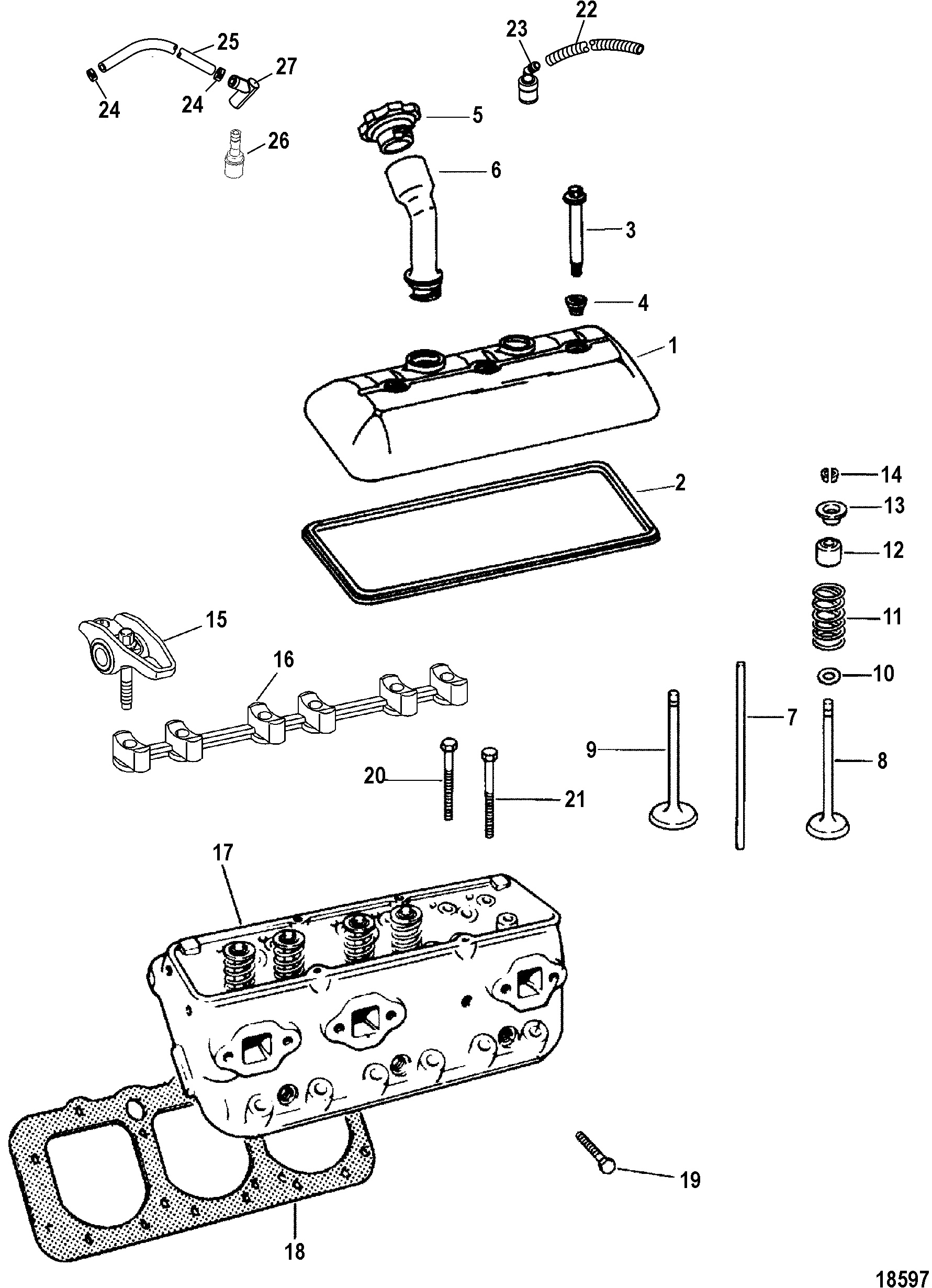 Cylinder Head and Rocker Cover