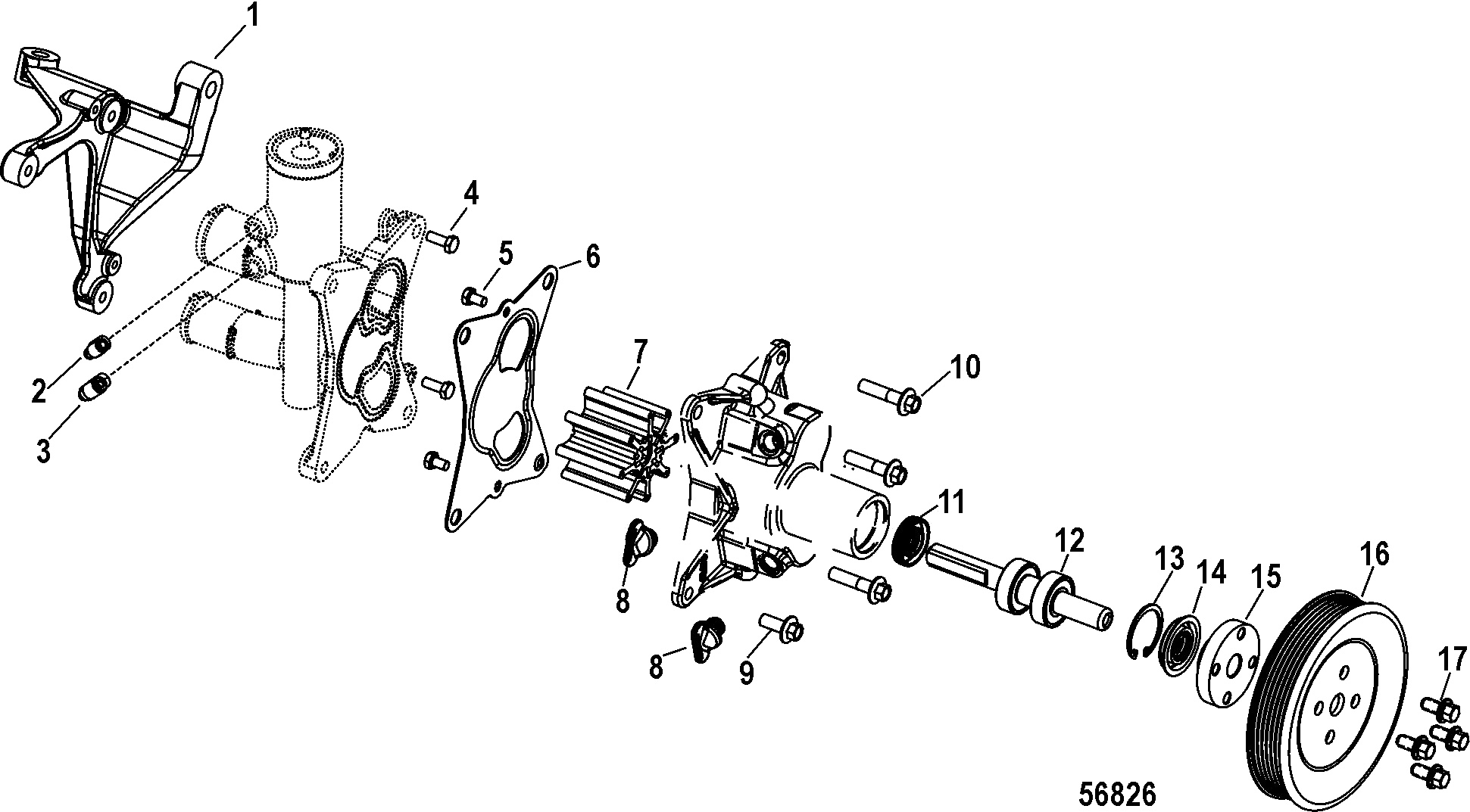 Sea Water Pump, Closed Cooling and Bravo Standard Cooling