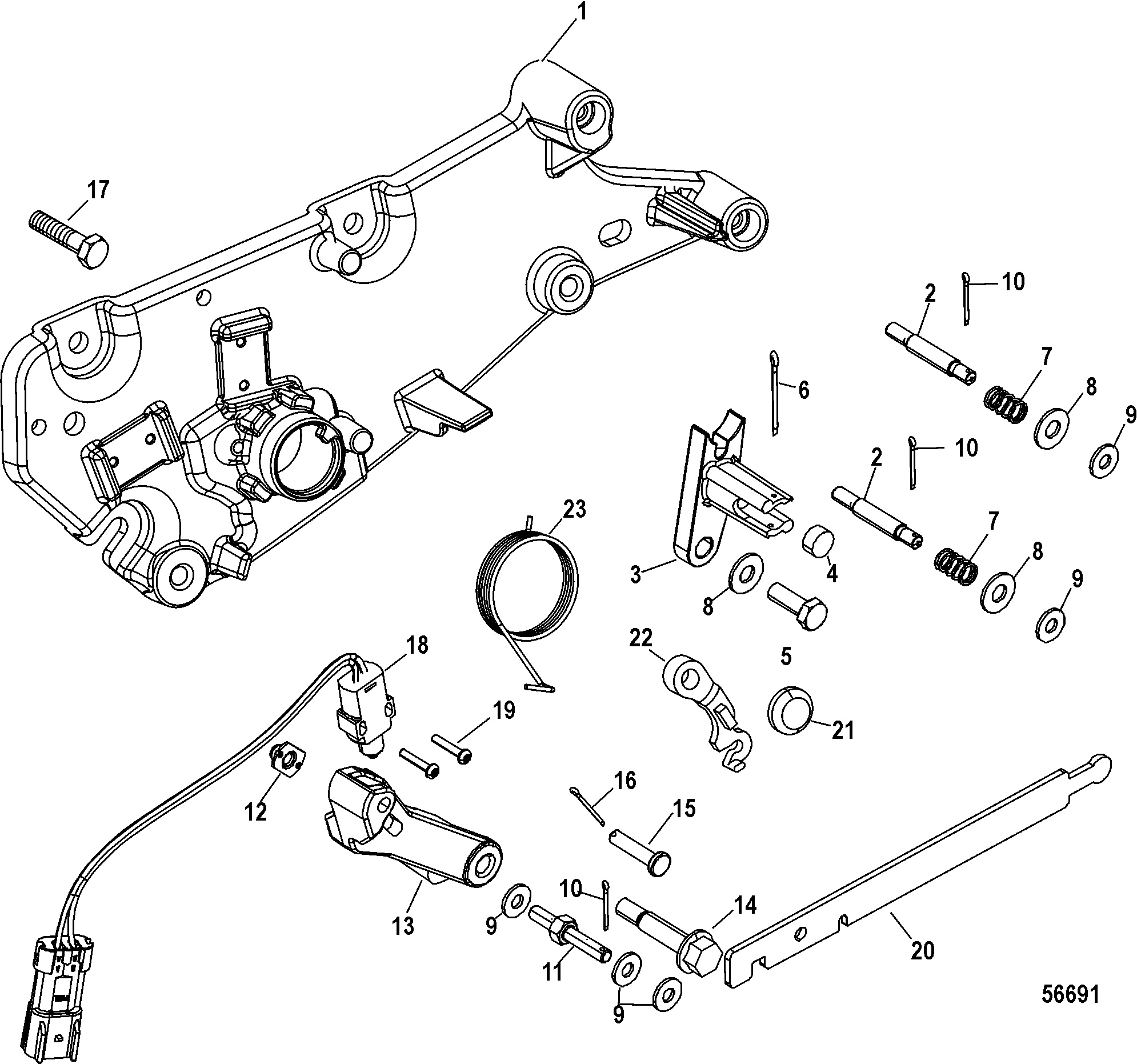 Shift Bracket, Bravo