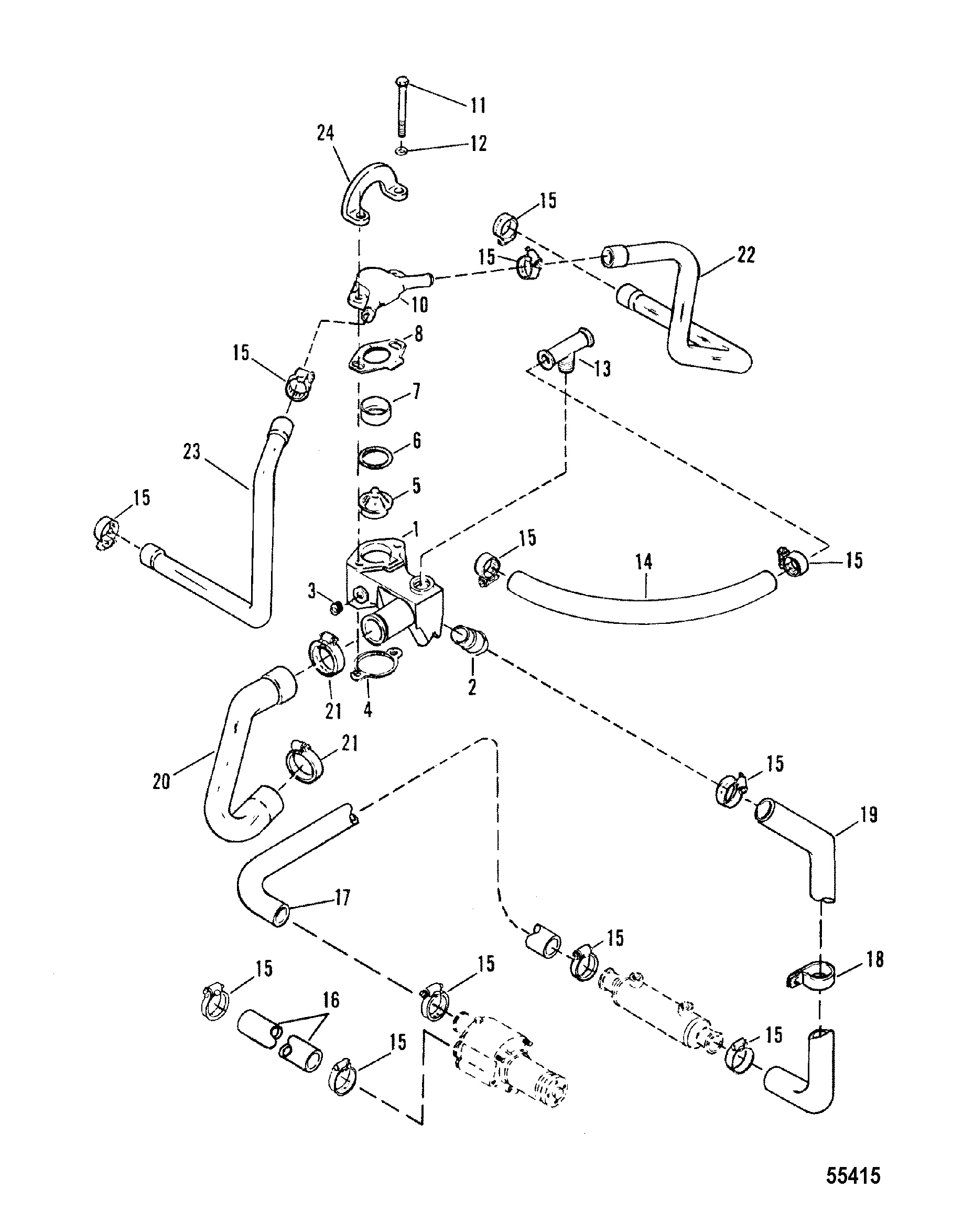 THERMOSTAT HOUSING OLD DESIGN
