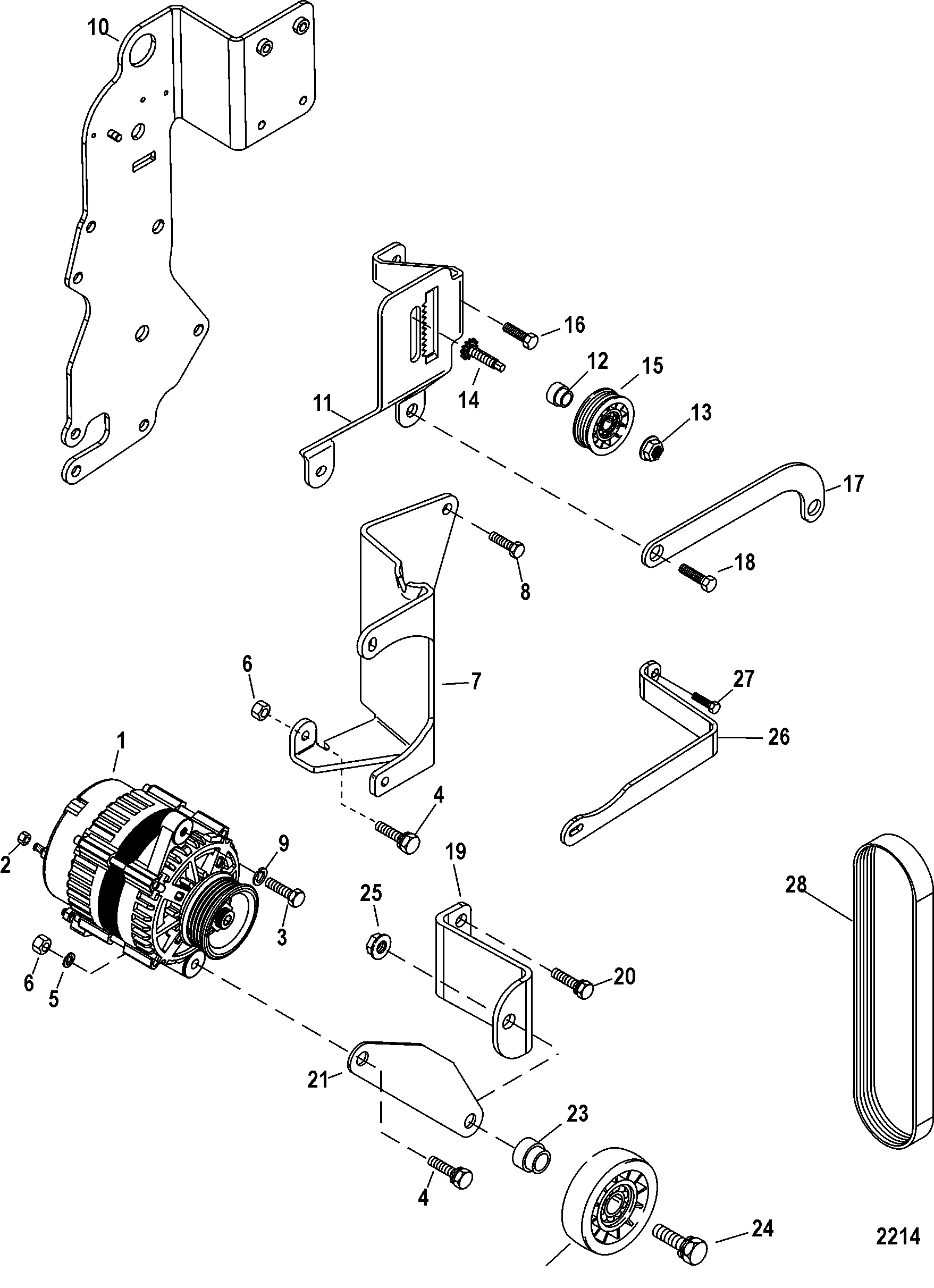 Alternator and Brackets