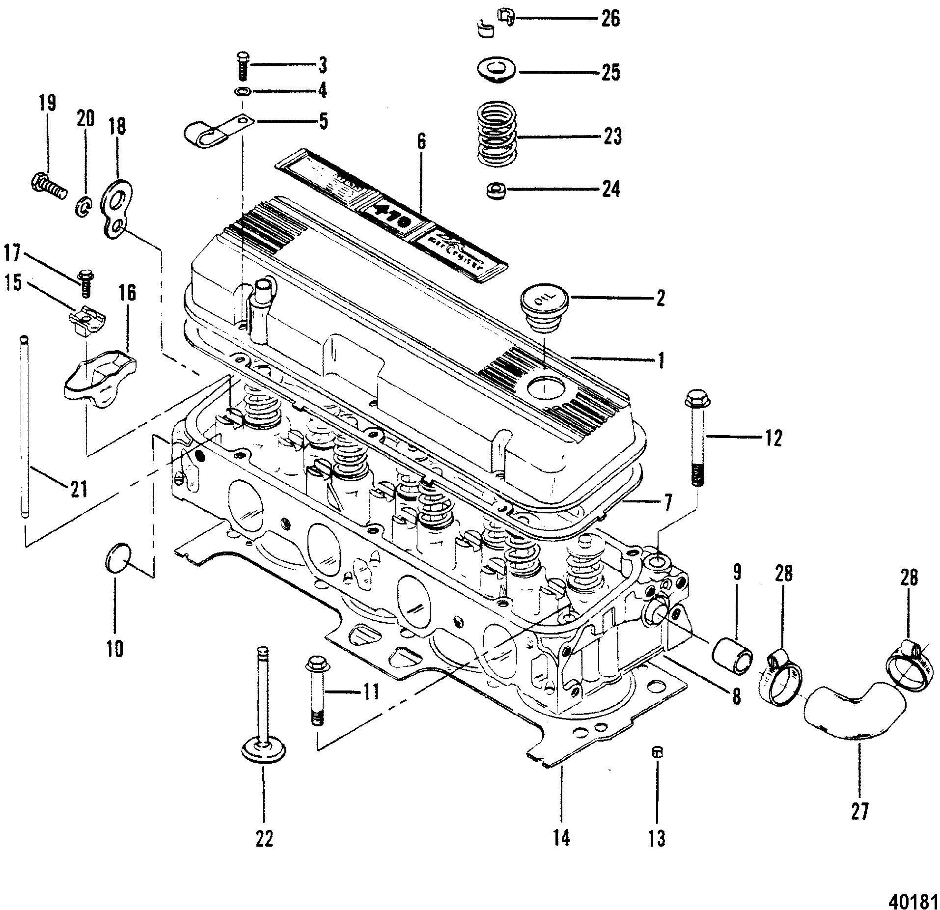 CYLINDER HEAD AND ROCKER COVER