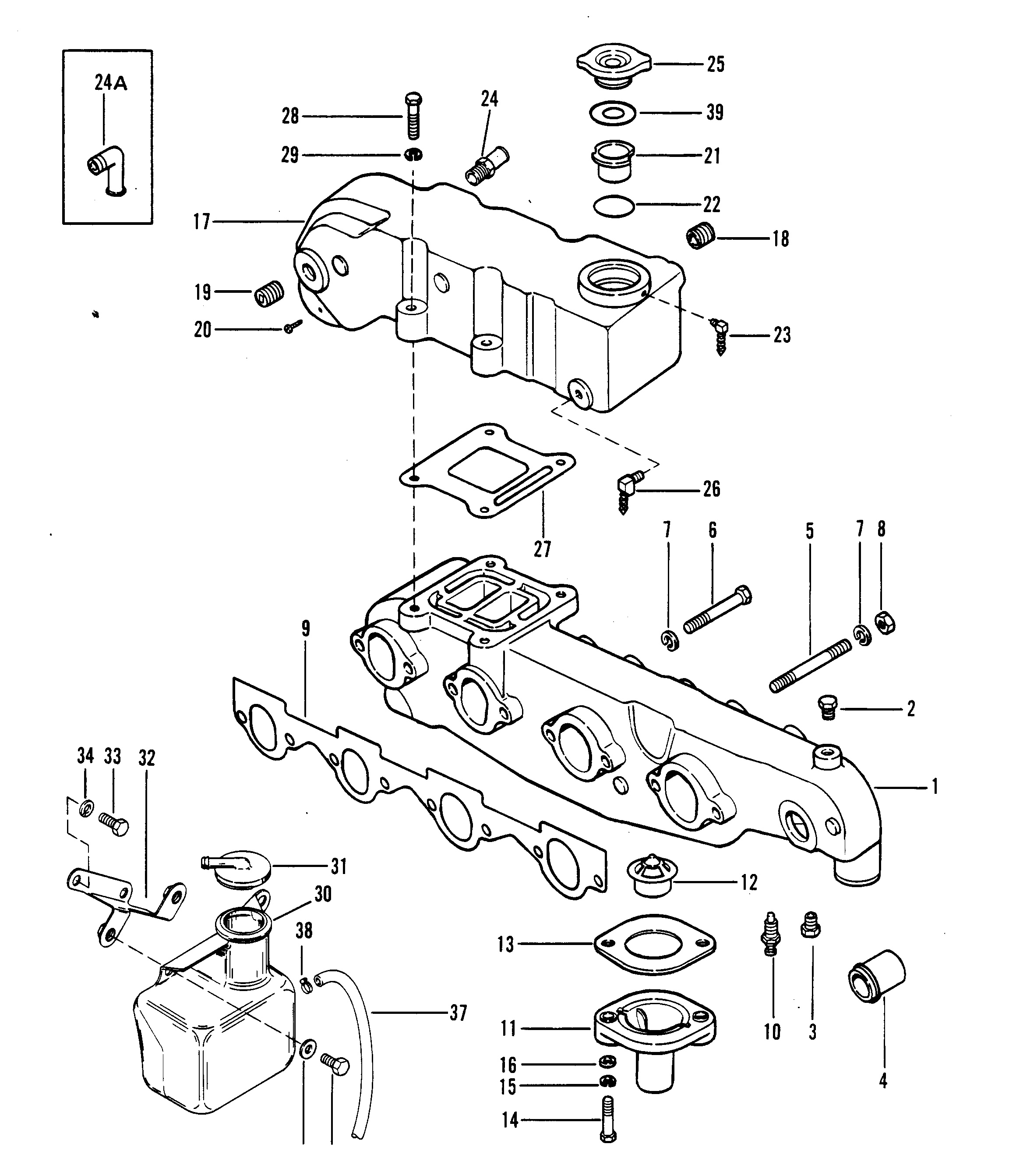 EXHAUST MANIFOLD AND EXHAUST ELBOW