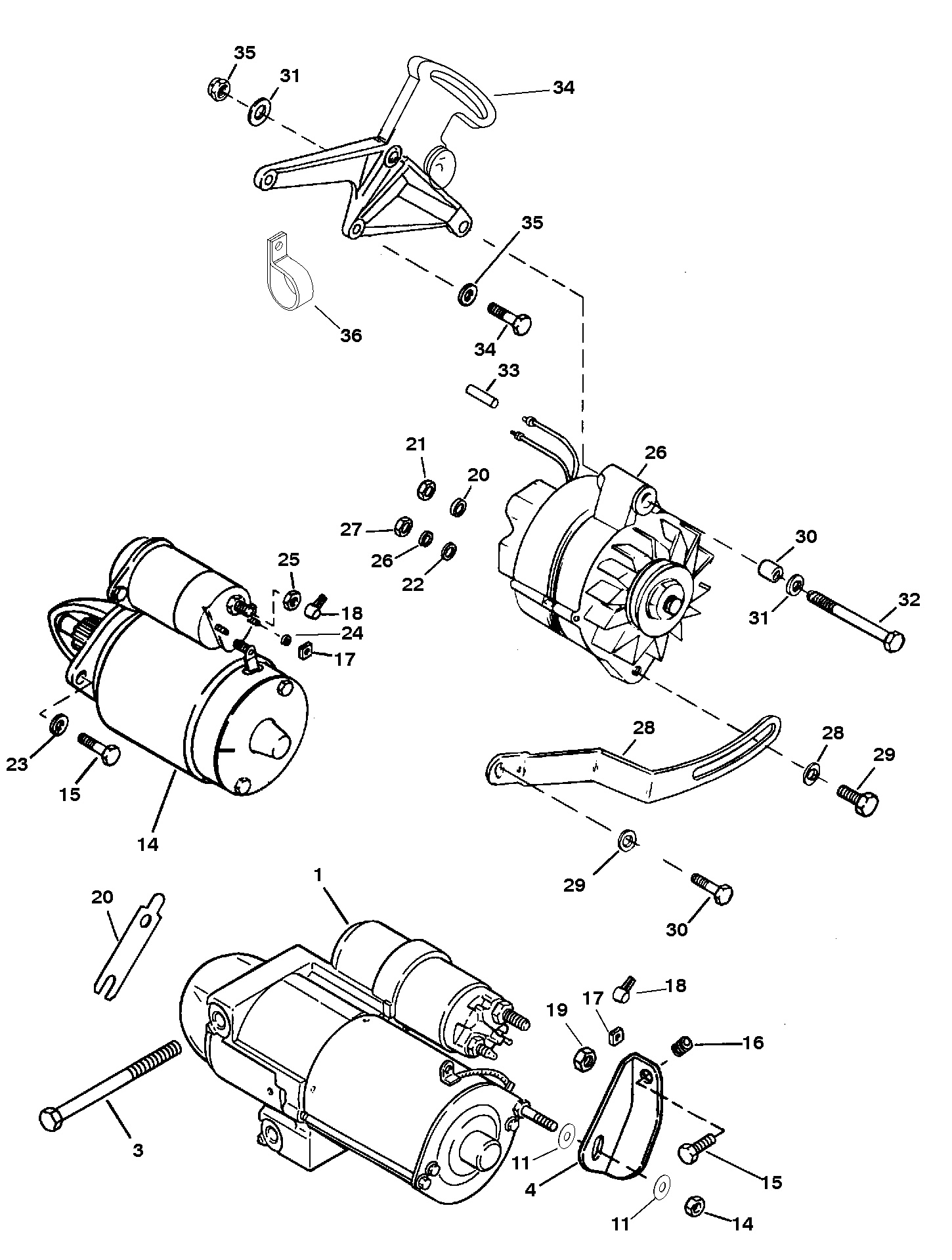 STARTER AND ALTERNATOR