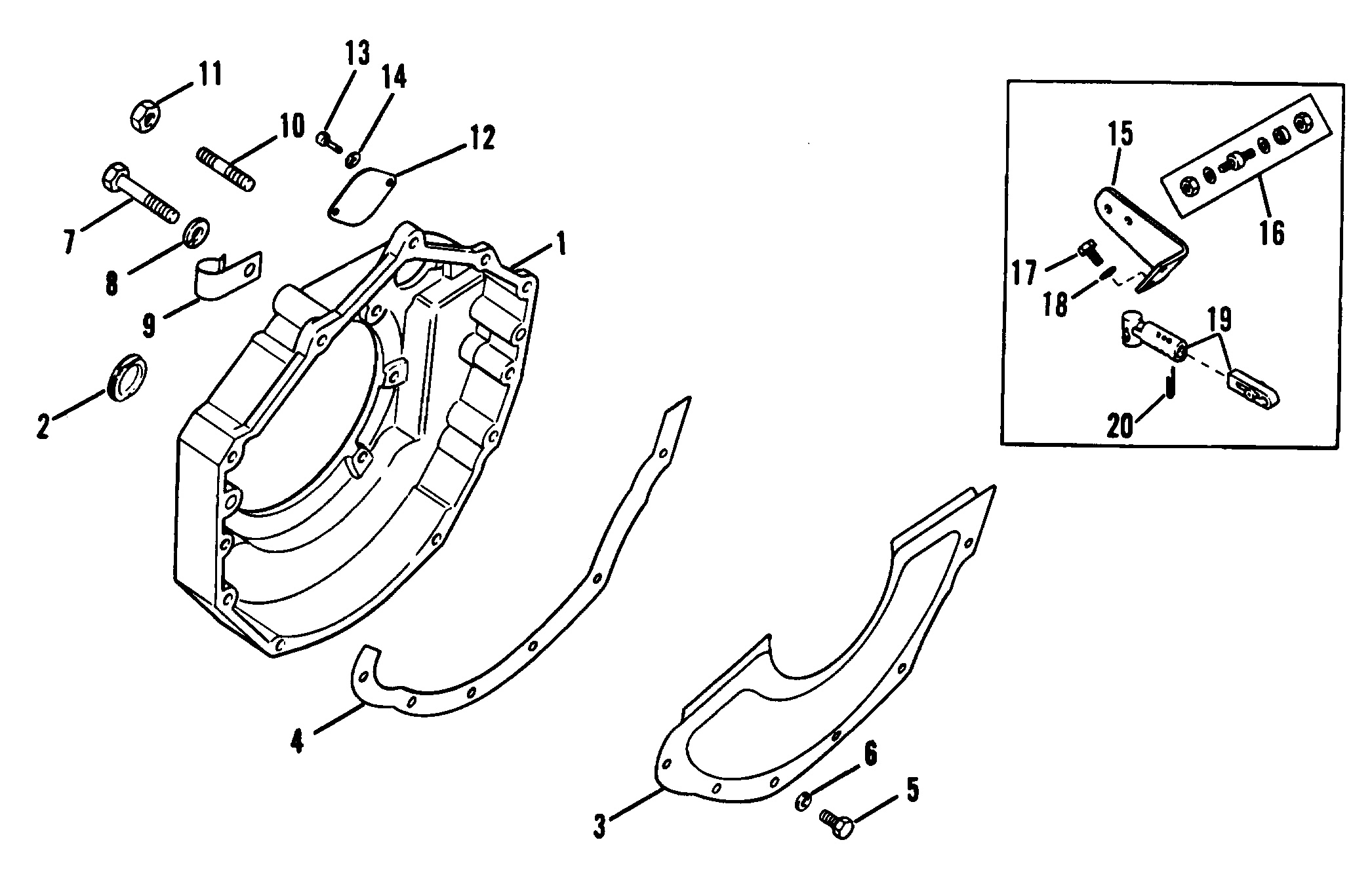 ELECTRICAL BOX AND COMPONENTS (FLYWHEEL HOUSING)