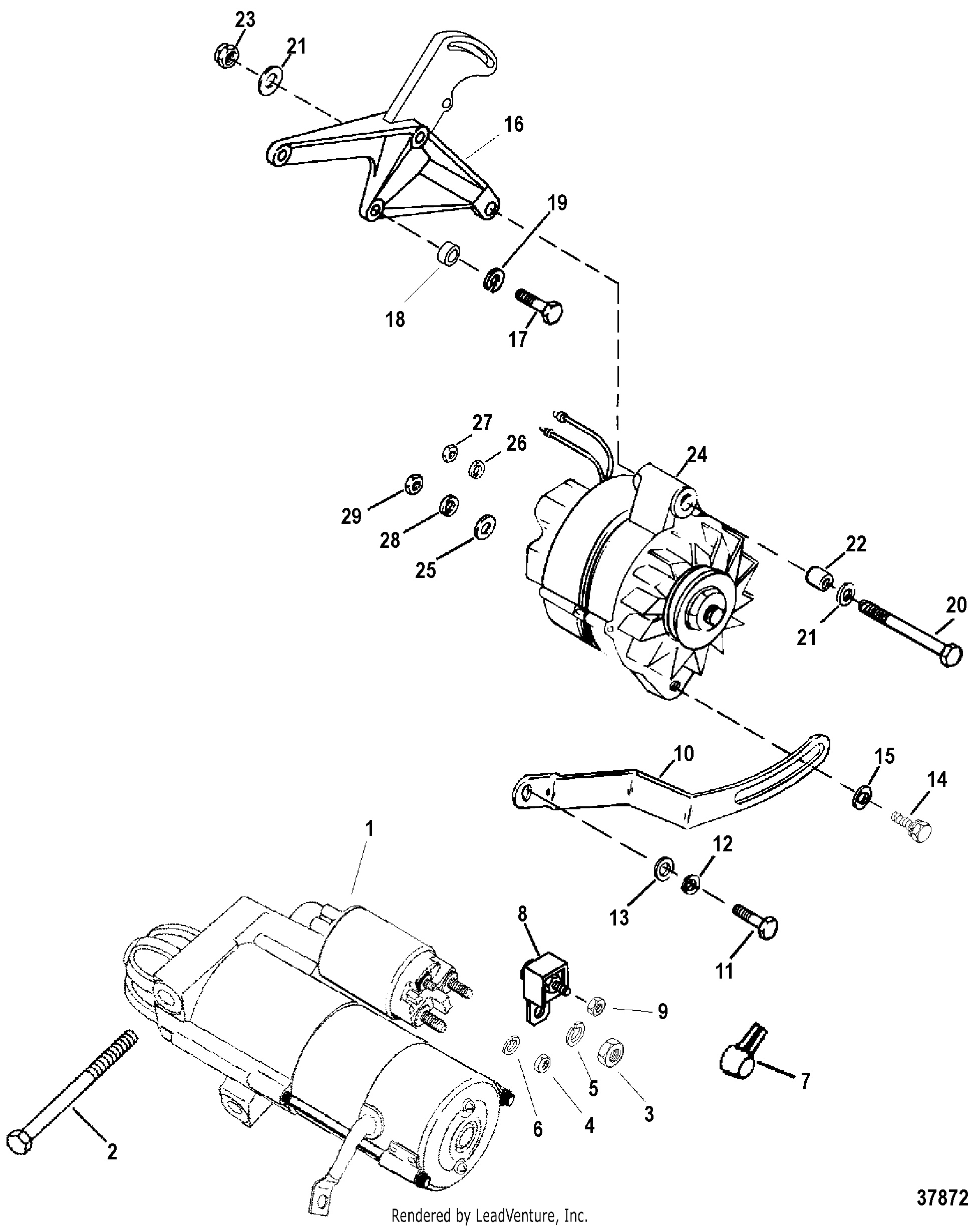 STARTER AND ALTERNATOR