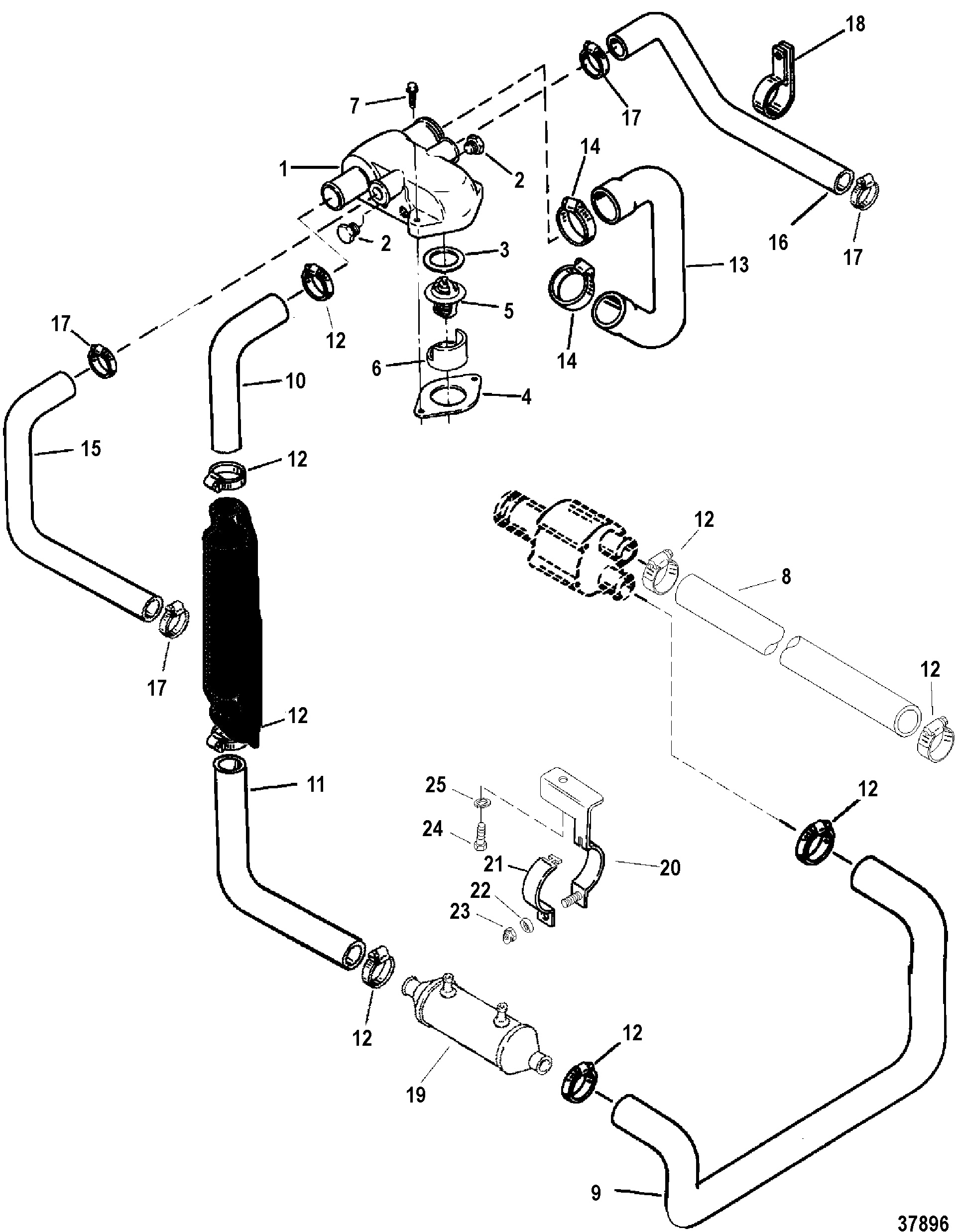 THERMOSTAT HOUSING(STANDARD COOLING)