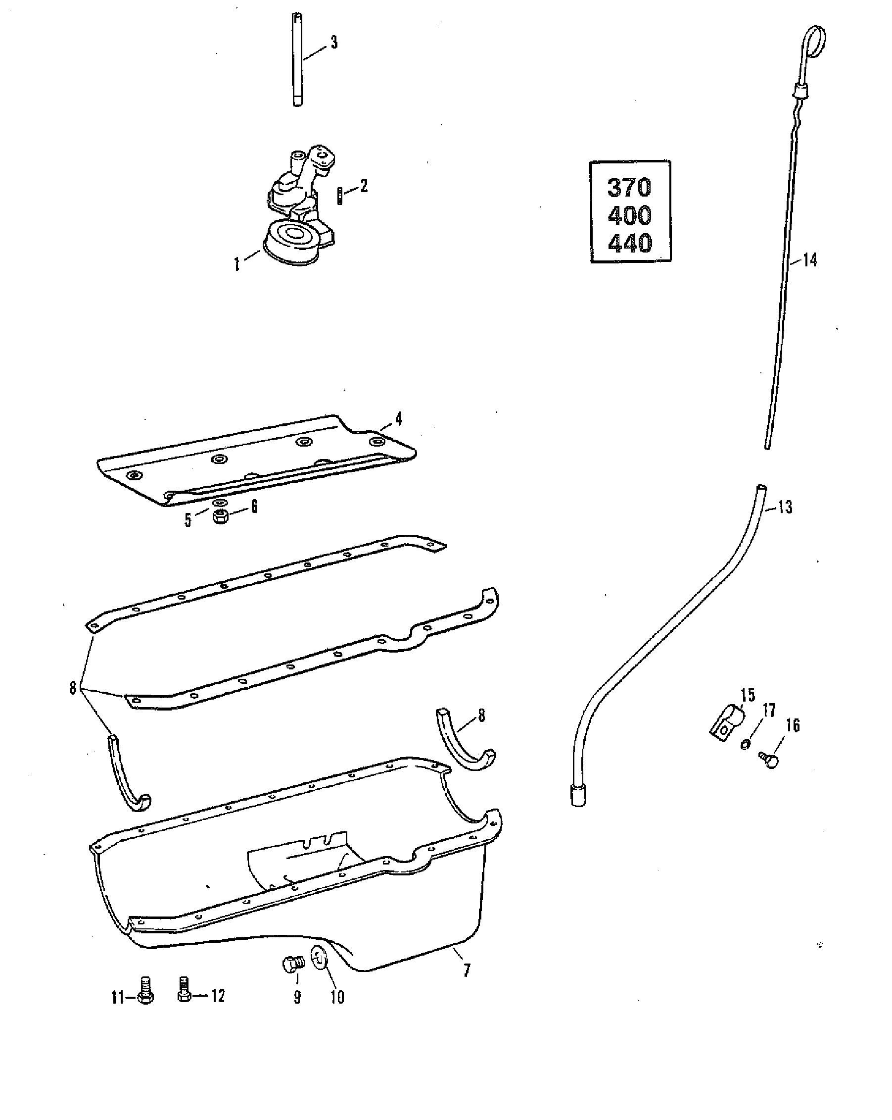Oil Pan and Oil Pump(370 400 440)